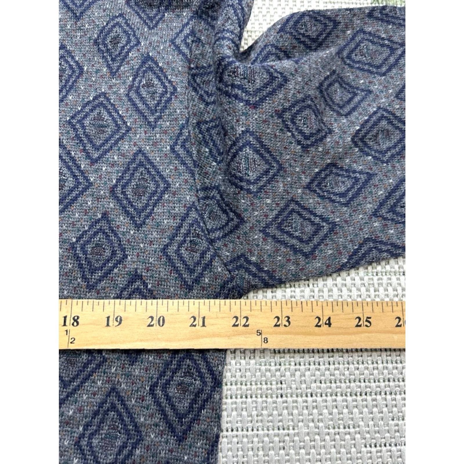 Neiman Marcus Vtg Neiman Marcus Sweater Mens Medium Blue Gray Wool Knit Pullover Size US M / EU 48-50 / 2 - 5 Thumbnail