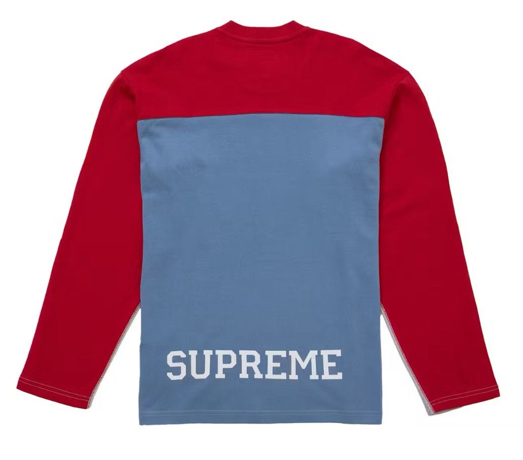 Supreme Supreme Split L/S Football Top Heather Grey XL (FW25) Size US XL / EU 56 / 4 - 2 Thumbnail