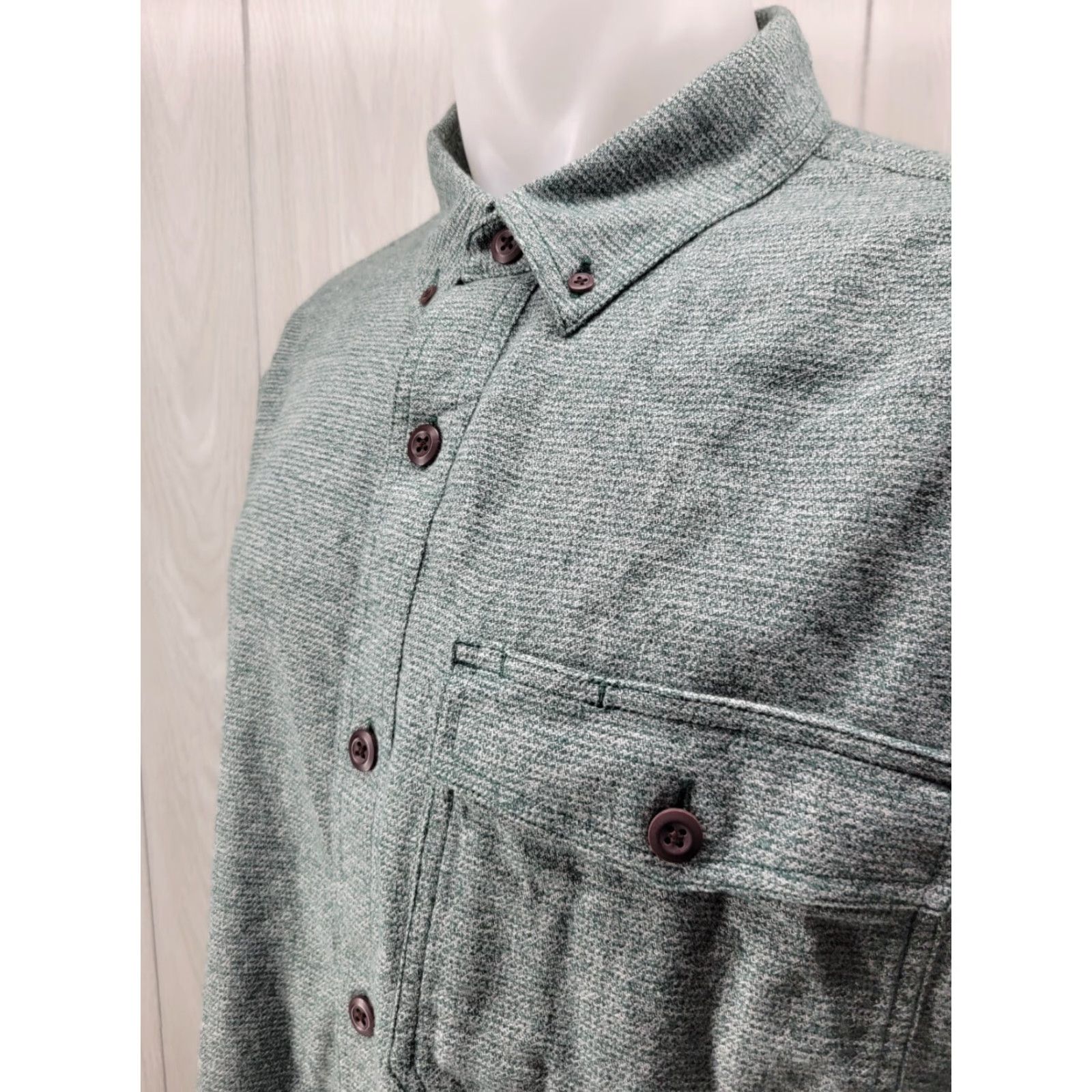Vintage Duluth Mens XL Button-Up Long Sleeve Flannel Shirt Relaxed Fit Green Cotton Warm Work Outdoor Western Vintage: No Size US XL / EU 56 / 4 - 3 Thumbnail