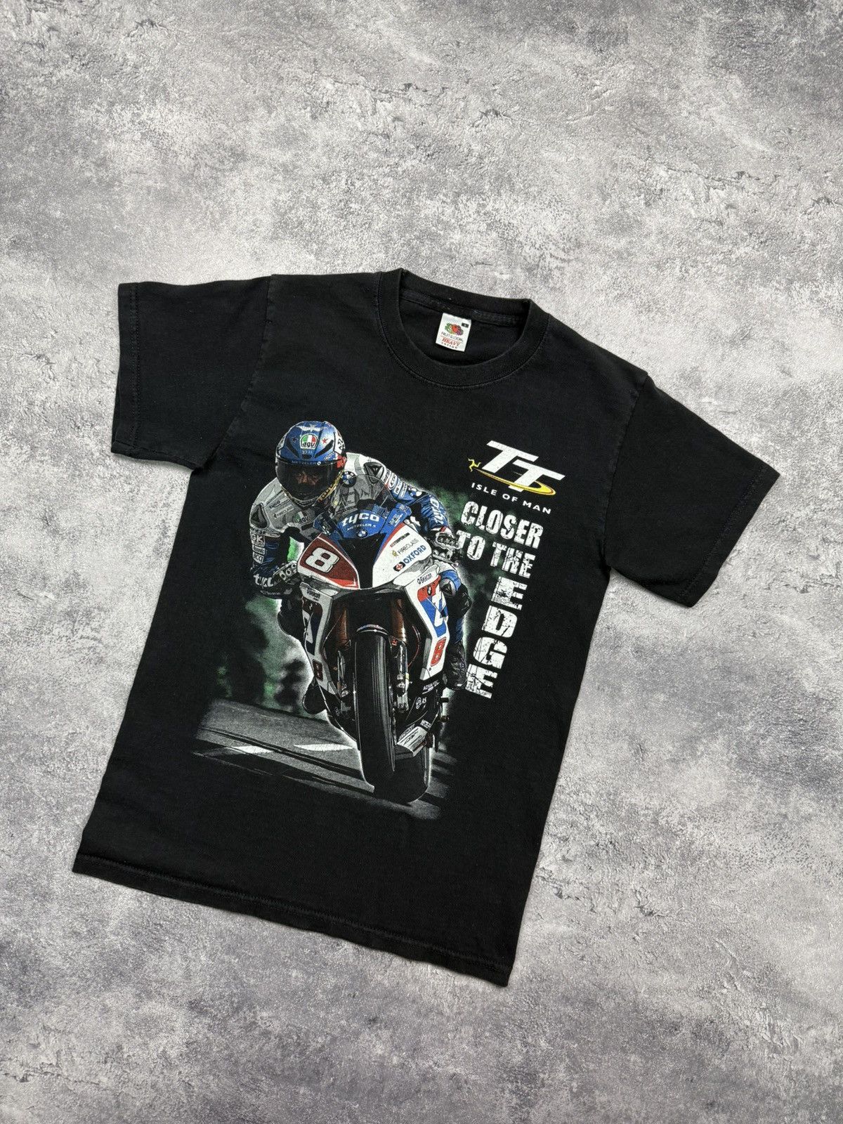 BMW 00’s Vintage BMW Dainese Moto Racing T-Shirt Isle Of Man Size US S / EU 44-46 / 1 - 2 Thumbnail