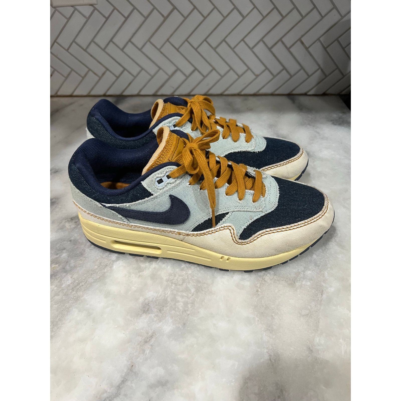 Nike Nike Air Max 1 Premium Denim FQ8900-440 Women’s Size 10 Size US 9 / IT 39 - 1 Thumbnail