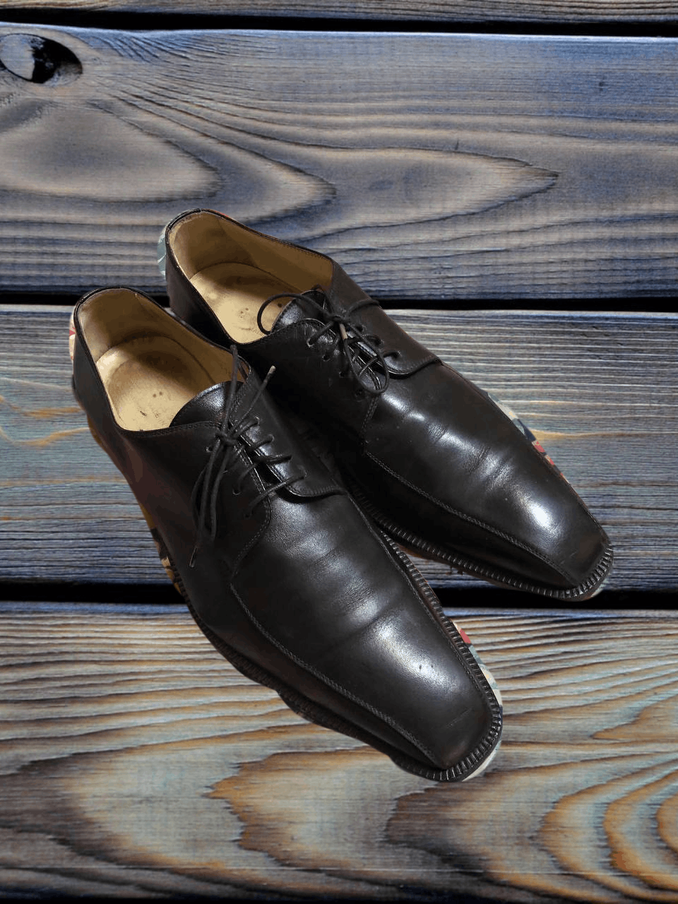 Dolce & Gabbana Dolce & Gabbana Black Leather Dress Shoes Size US 9 / EU 42 - 1 Thumbnail