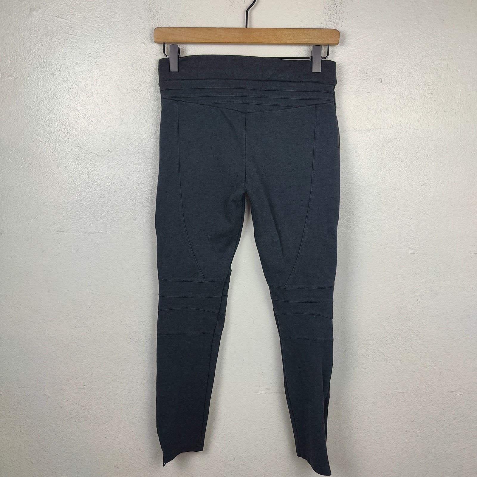Allsaints AllSaints Rockie Biker Leggings Women 6 Black Zippers Seamed Size 28" / US 6 / IT 42 - 5 Thumbnail