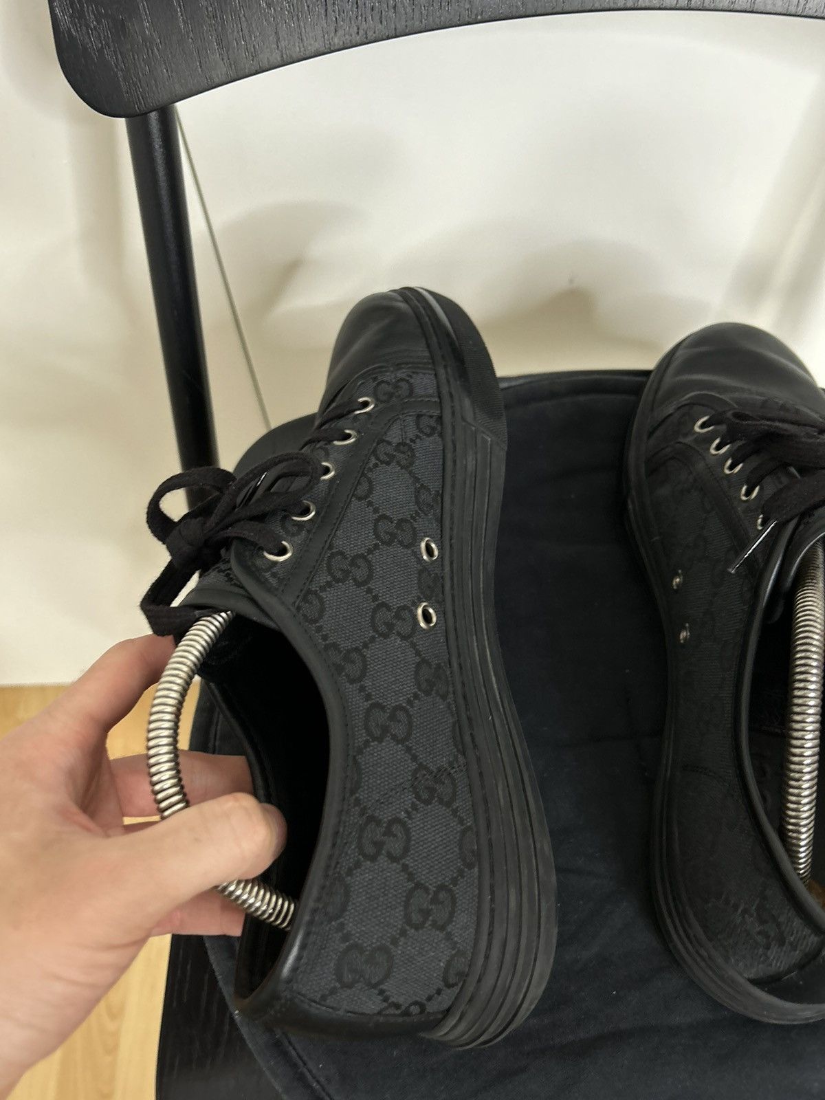 Gucci Gucci GG Canvas Low 'Black' Size US 8 / EU 41 - 6 Thumbnail
