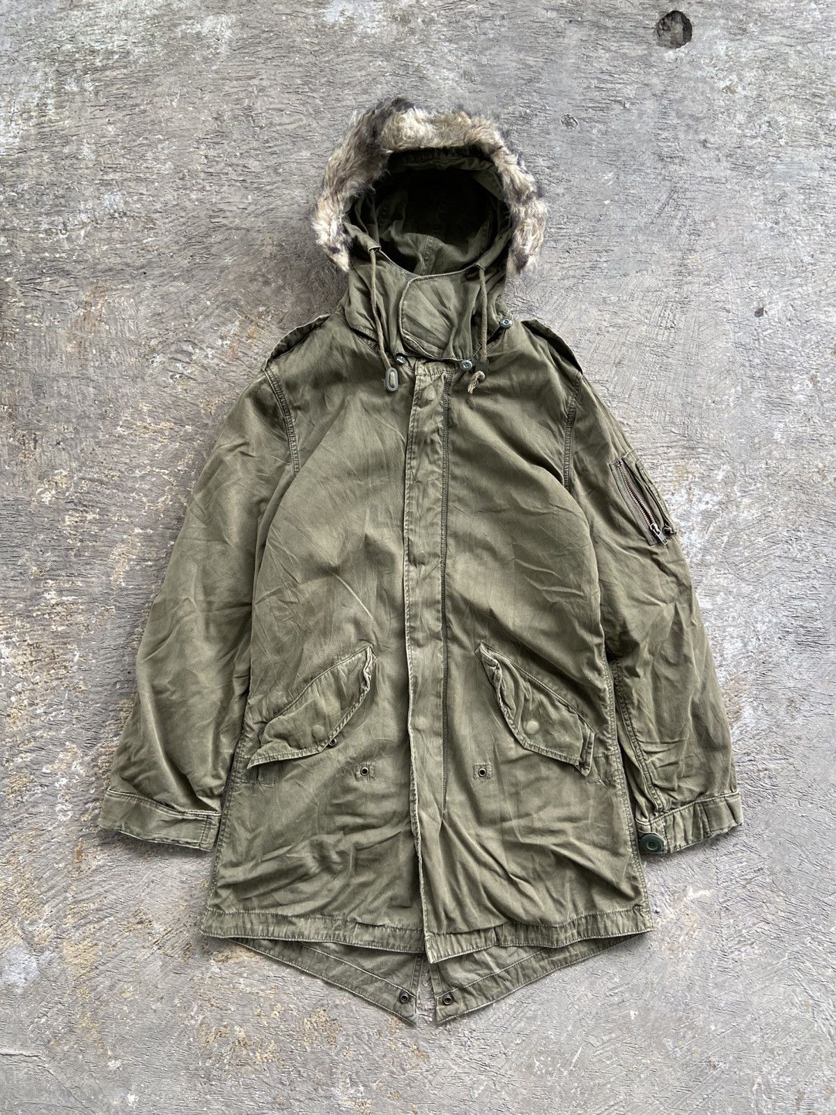GOA Goa Raccoon Fur Long Jacket | Grailed