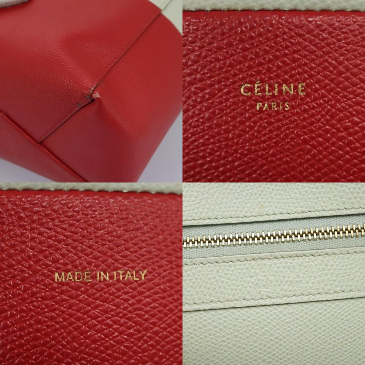 Celine CELINE Tote Bag Leather Red Size ONE SIZE - 11 Thumbnail