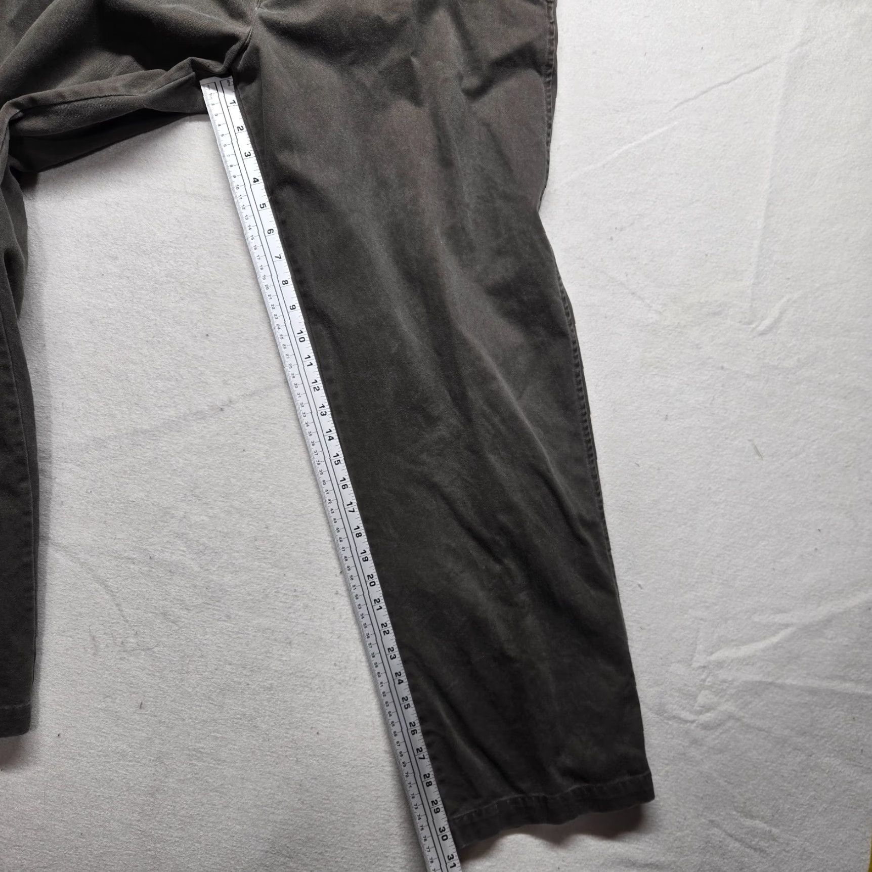 Lee Lee Khakis Chino Pants Gray Classic Fit Adult Men Size 38 x 32 Casual Cotton Spandex Straight Front Vintage No N/A Size US 38 / EU 54 - 6 Thumbnail