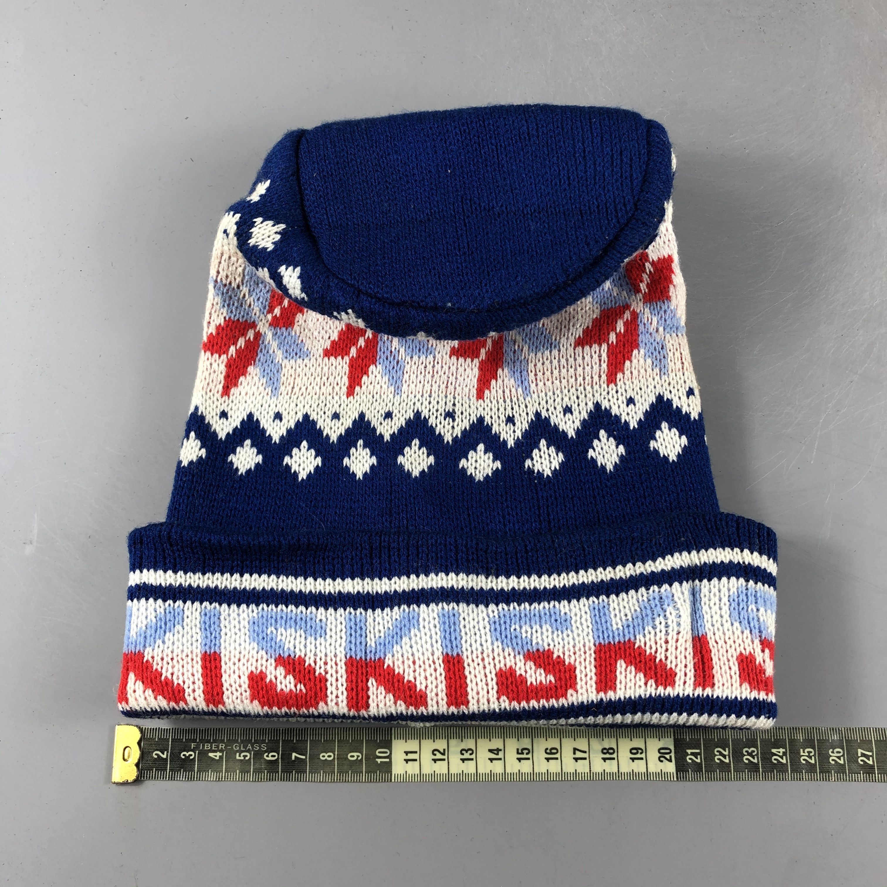 Japanese Brand × Vintage Ski Fair Isle Beanie Snow Hat Snow Cap -D413 Size ONE SIZE - 3 Thumbnail