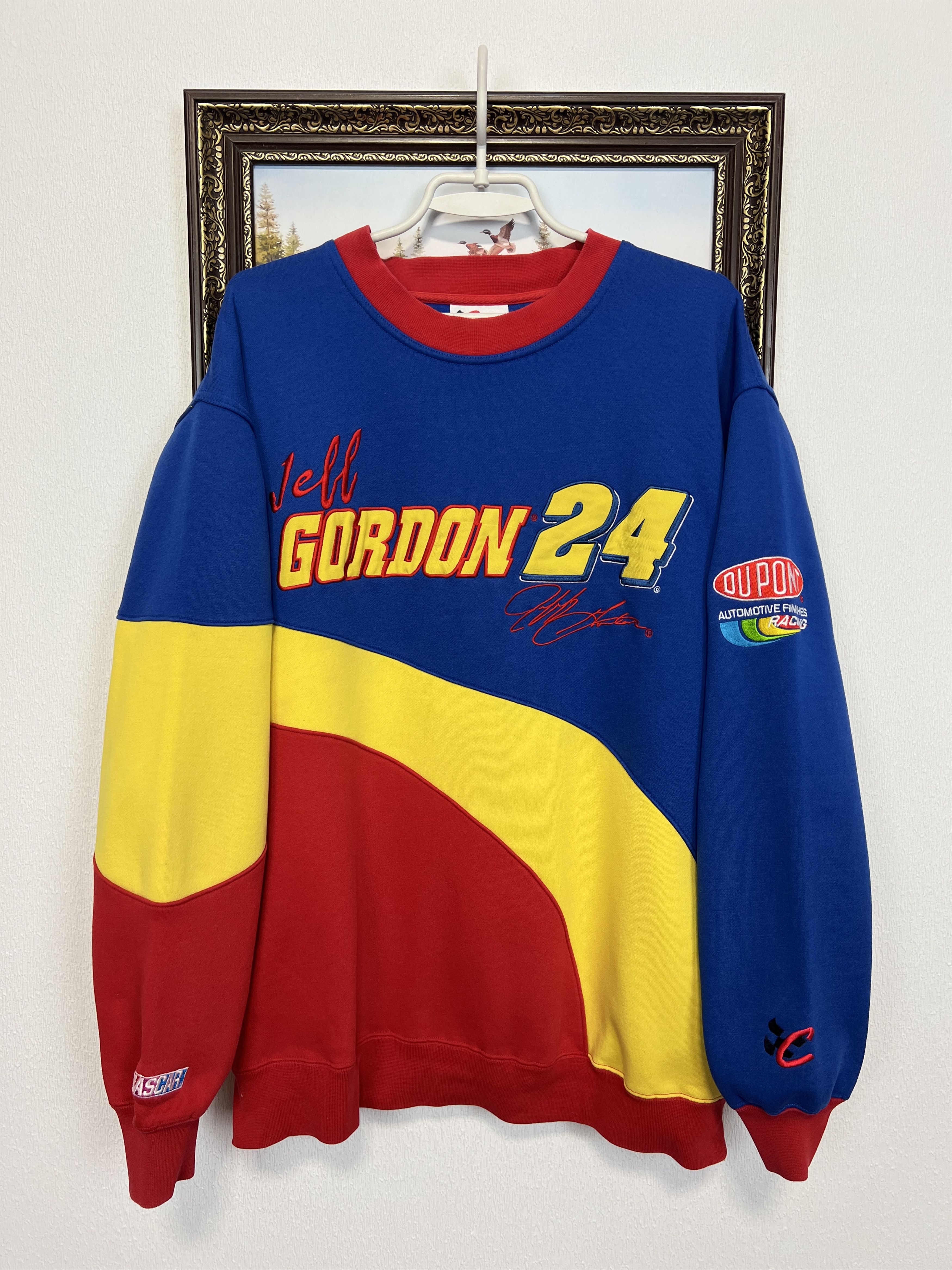 Vintage Jeff Gordon DuPont Rainbow Crewneck Sweatshirt Racing Rare Size US L / EU 52-54 / 3 - 1 Thumbnail