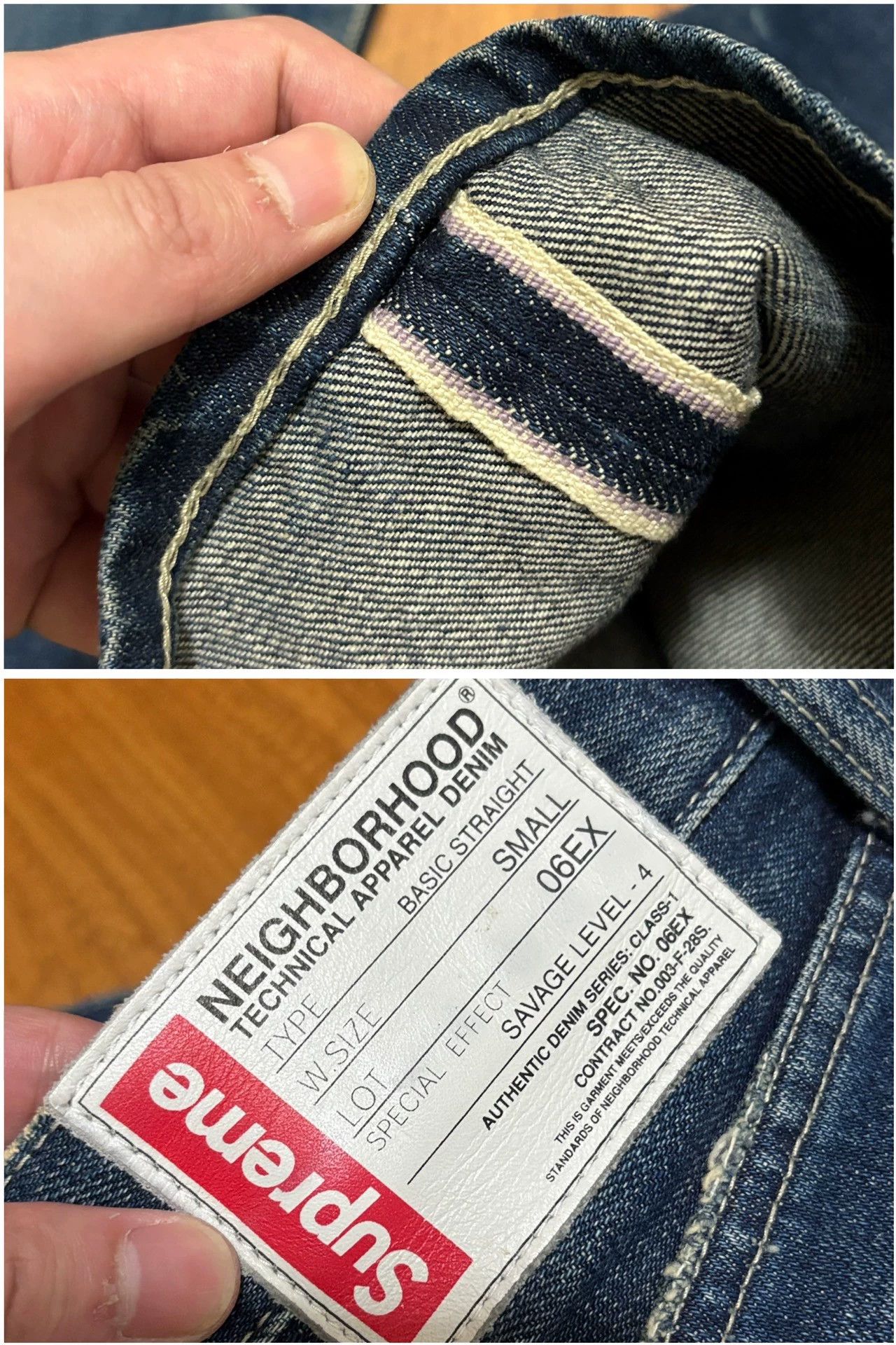 Neighborhood NBD x Supreme Destroyed Patched Washed Jeans S (Near New) Size US 30 / EU 46 - 7 Thumbnail