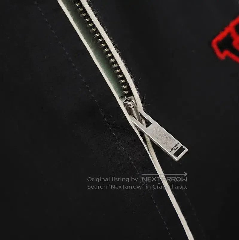 Yves Saint Laurent YSL Black Polyester Logo Jacket for Women . Size L / US 10 / IT 46 - 6 Thumbnail