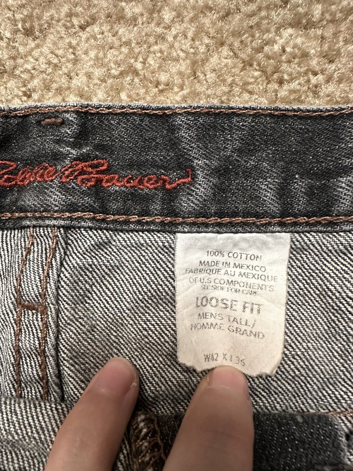 Southpole × Vintage Grey black baggy loose fit jeans Size US 42 / EU 58 - 5 Thumbnail