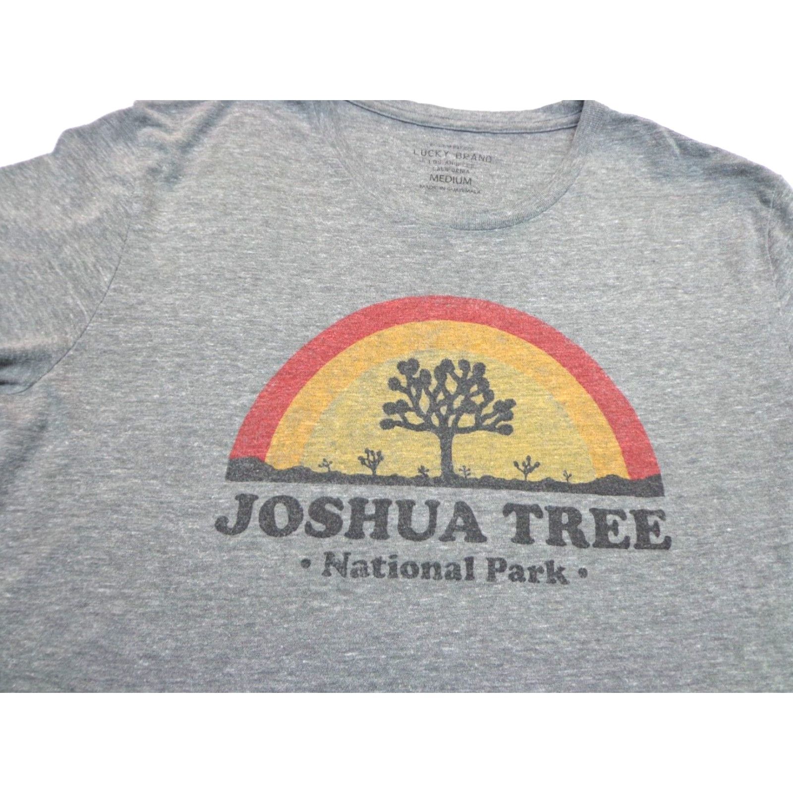 Lucky Brand Lucky Brand Joshua Tree Heather Gray T Shirt Size M Medium Size US M / EU 48-50 / 2 - 2 Thumbnail