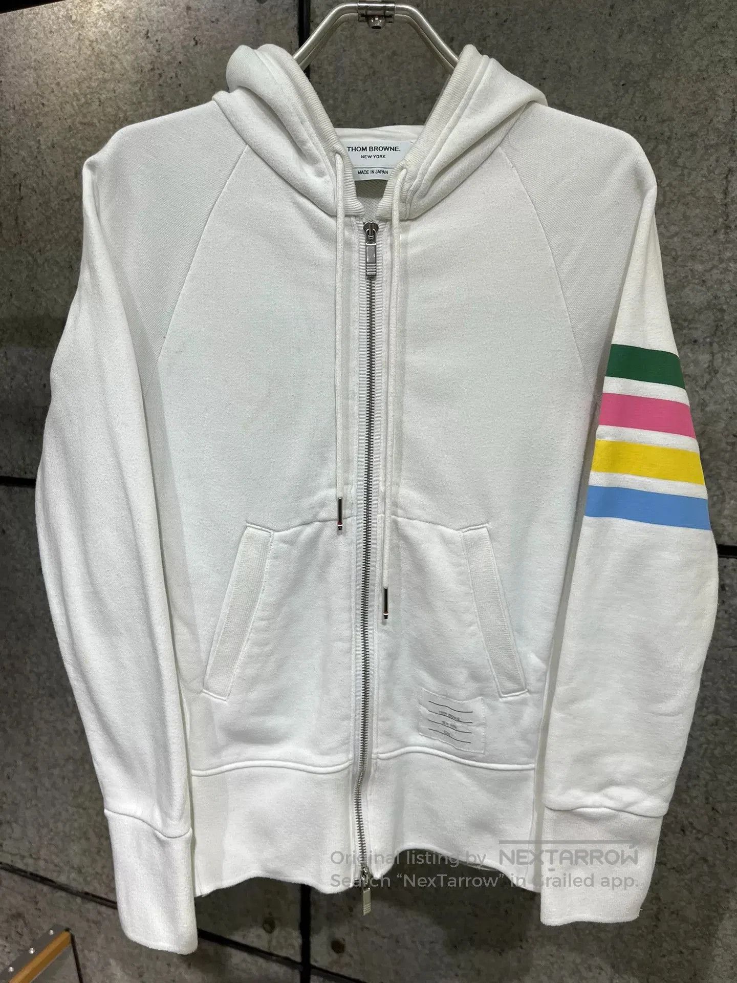 Thom Browne Thom Browne White Rainbow Zip Hoodie. Size US S / EU 44-46 / 1 - 1 Thumbnail