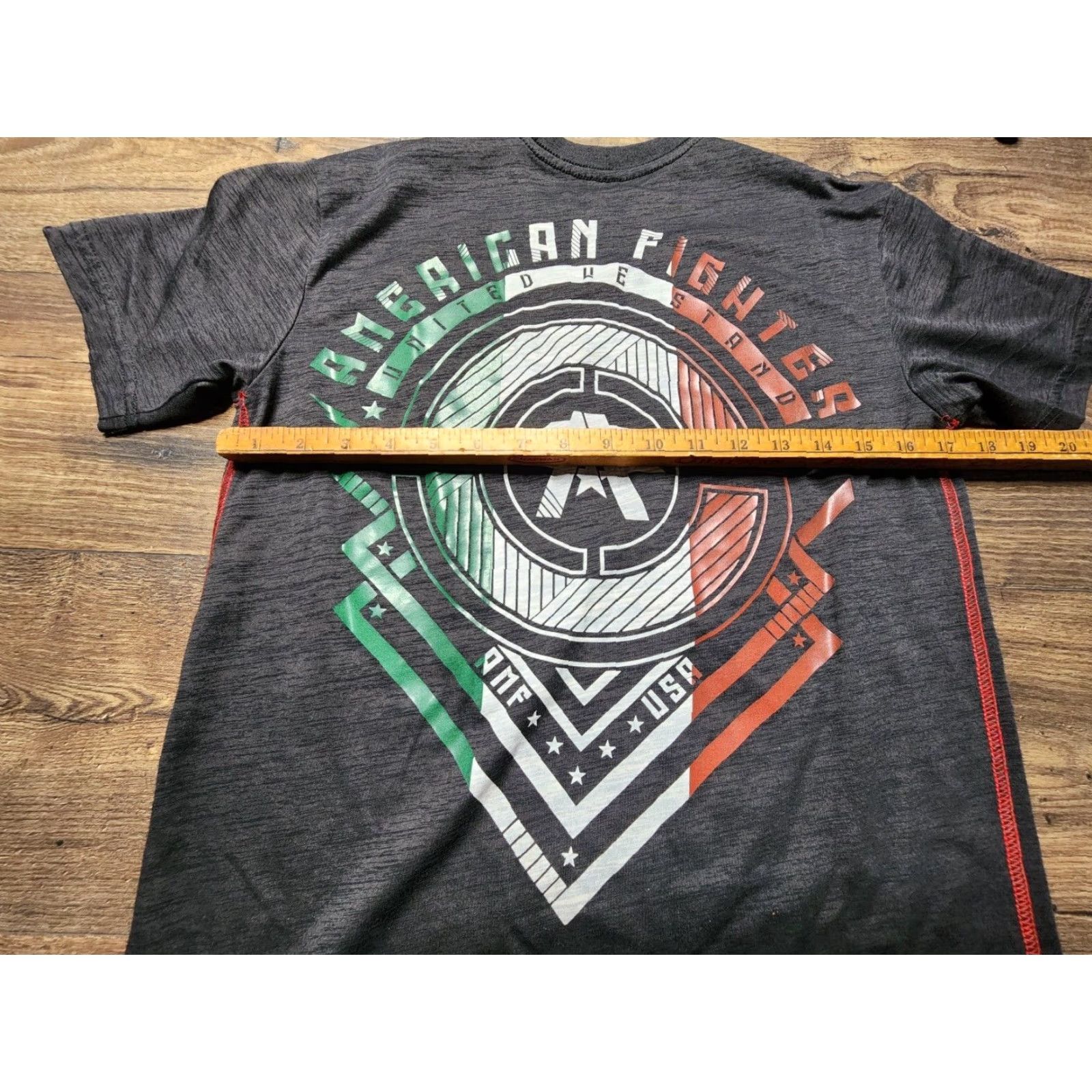 Vintage American Fighter Shirt Mens S Black Premium Athletics Buckle T Shirt Size US S / EU 44-46 / 1 - 4 Thumbnail