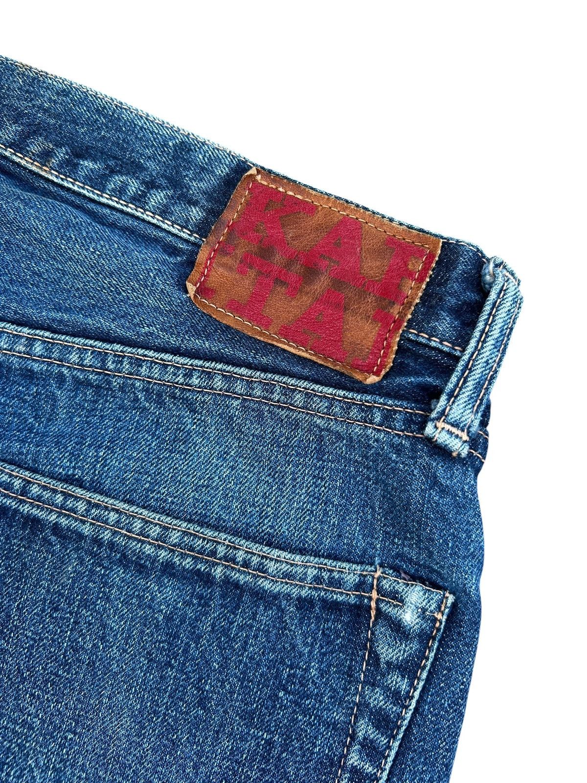 Kapital KAPITAL KIRO HIRATA SELVEDGE DISTRESSED DENIM JEANS Size US 34 / EU 50 - 4 Thumbnail