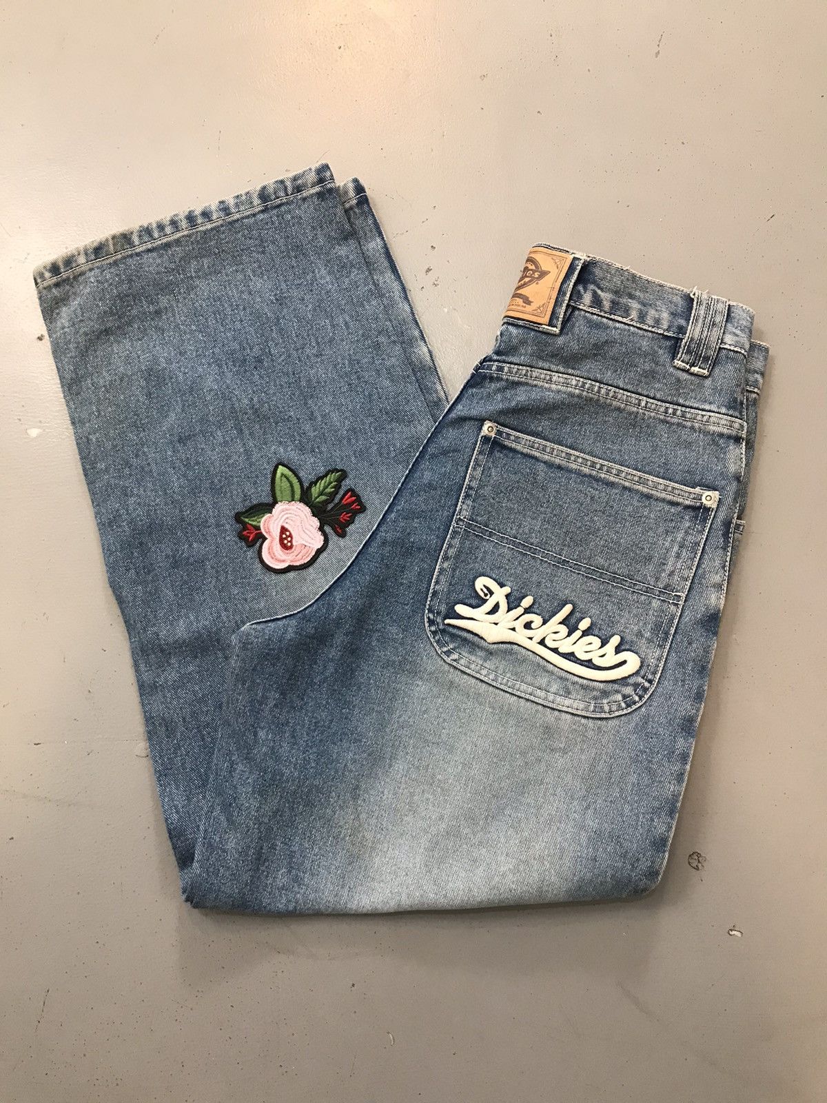 Dickies × Vintage Vintage dickies embroidered denim Size US 29 - 1 Thumbnail