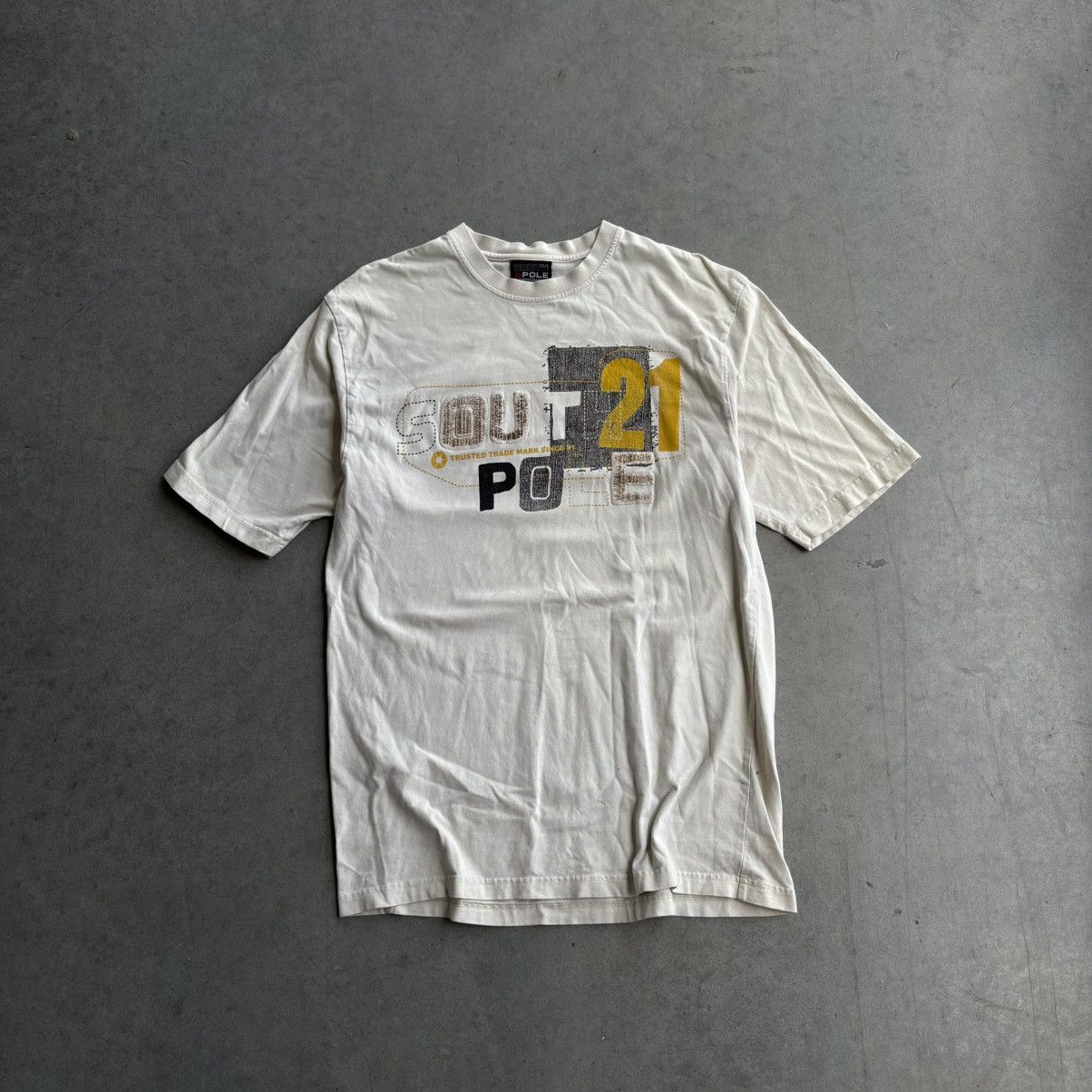 Southpole × Vintage Vintage Y2K Southpole Large Tan T Shirt Off white baggy Size US XL / EU 56 / 4 - 2 Thumbnail