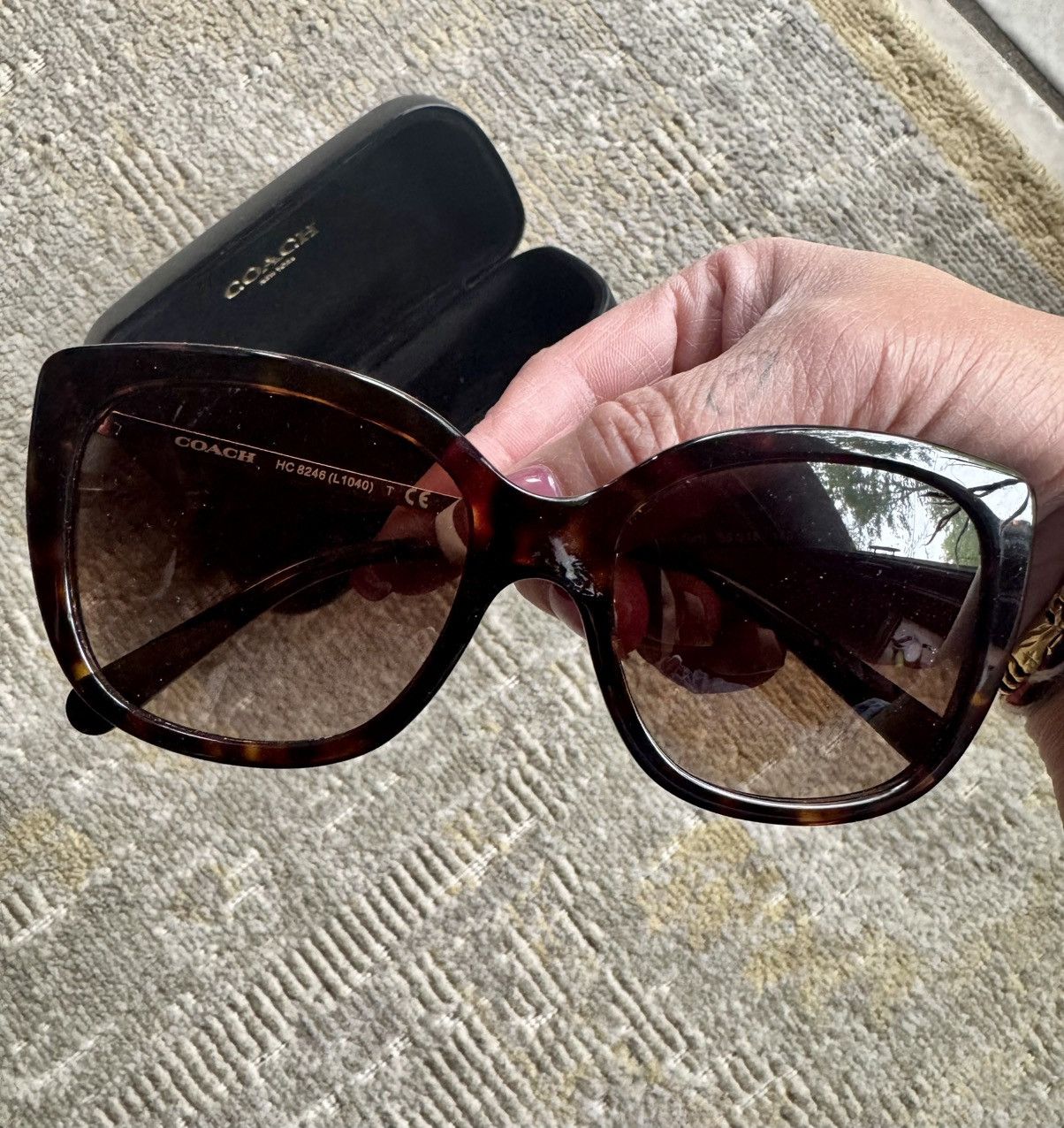 Coach COACH Women's Tortoiseshell Sunglasses - HC 8246 Size ONE SIZE - 2 Thumbnail
