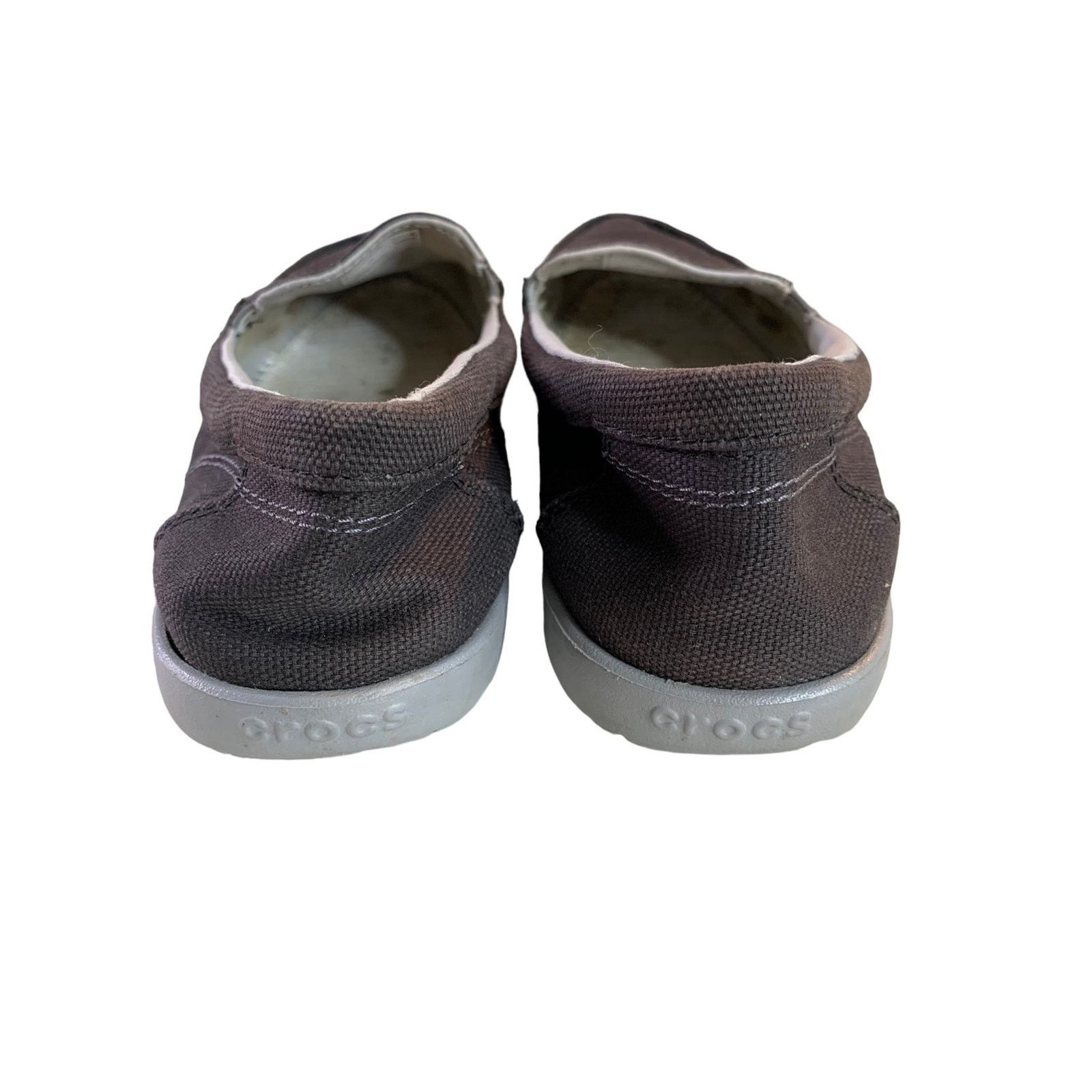Crocs Crocs Canvas Slip on Boat Shoes Loafers Black Women's size 6 Size US 6 / IT 36 - 4 Thumbnail