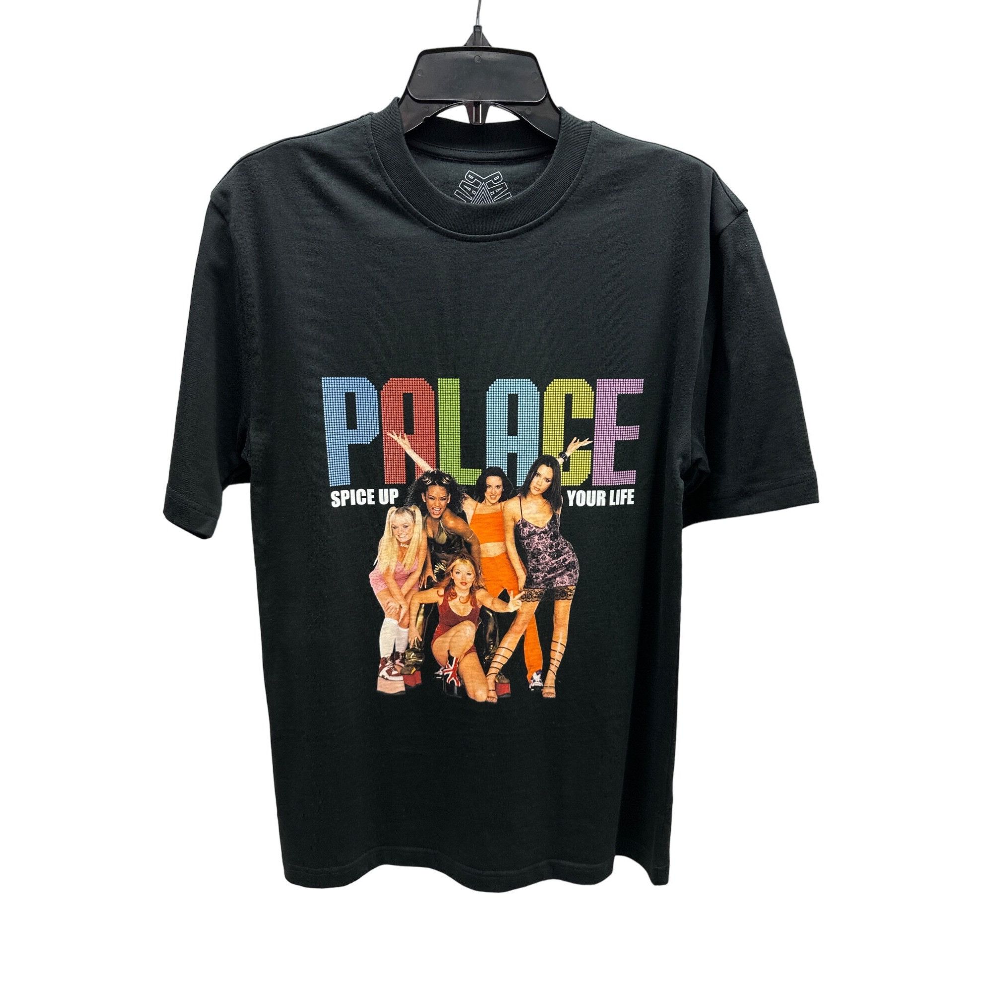 Image of New Palace X Spice Girls T-Shirt In Black, Men's (Size Small)