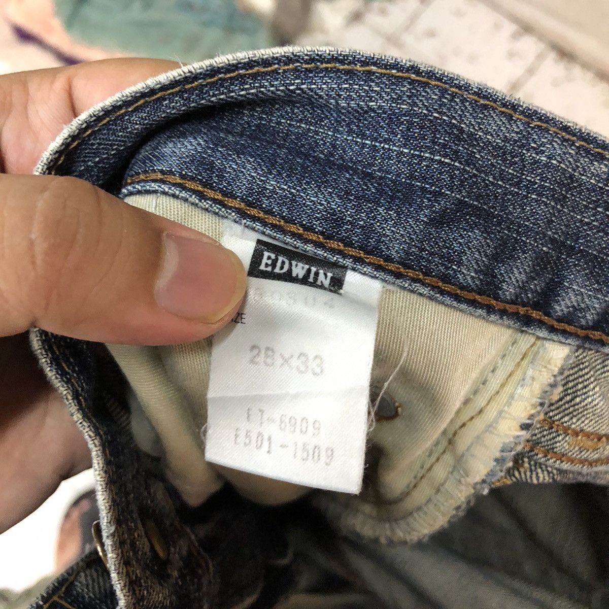 Edwin Edwin Blue vintage jeans Denim Pants #7384 Size US 27 - 21 Thumbnail