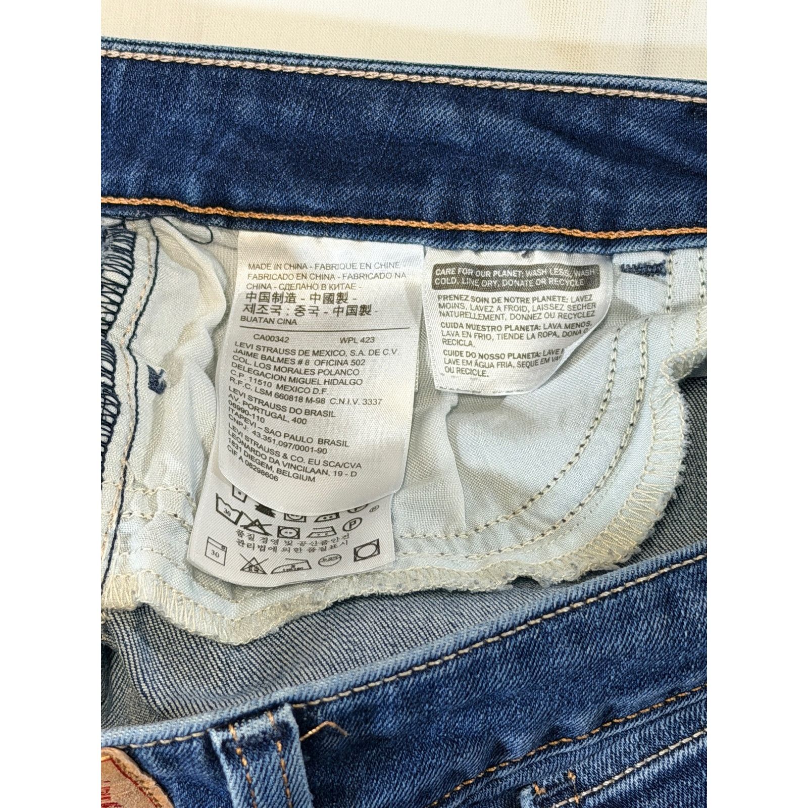 Levi's Levi’s Women’s Skinny Jeans Stretch Denim Mid Rise Red Tab Size 29" - 4 Thumbnail