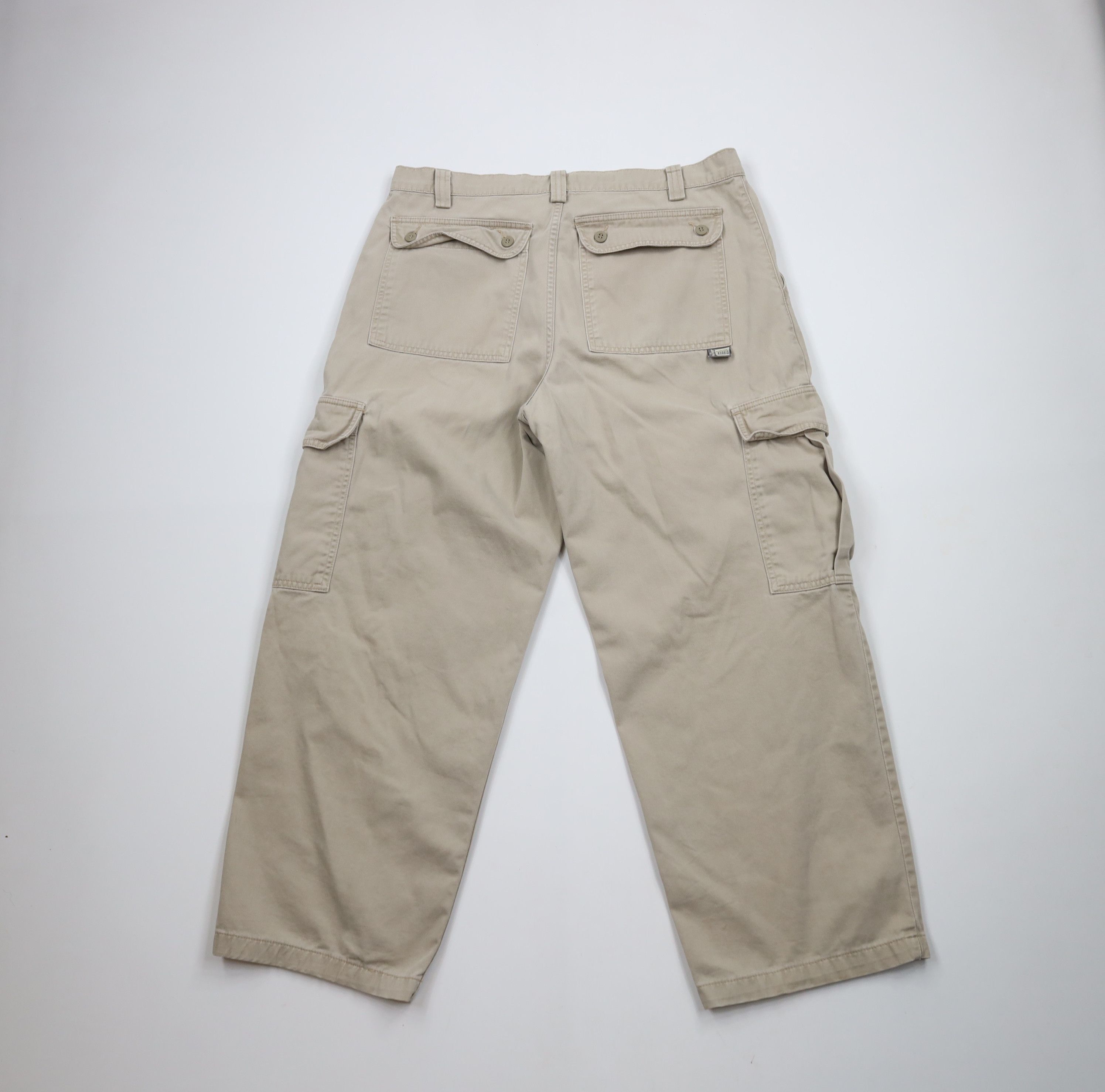 Levi's × Vintage Vintage 90s Levis SilverTab Fit Wide Leg Cargo Pants Beige Size US 36 / EU 52 - 11 Thumbnail