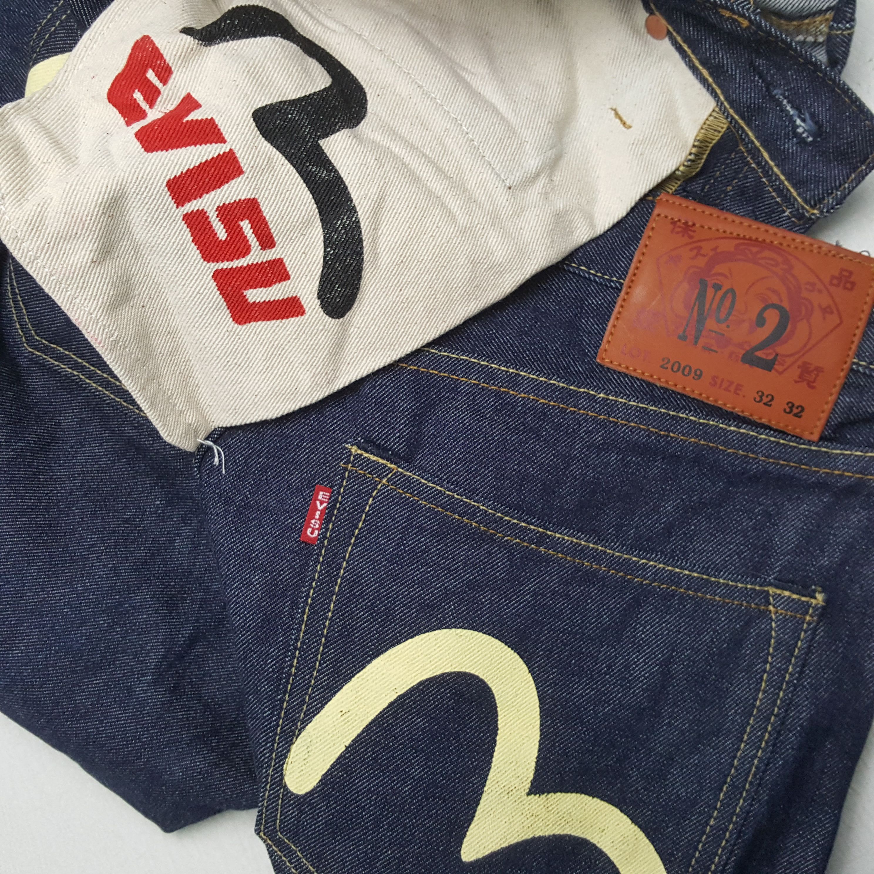 Evisu × Japanese Brand × Vintage Vintage EVISU Japanese Brand Daicock Custom Denim Jeans Size US 32 / EU 48 - 15 Thumbnail