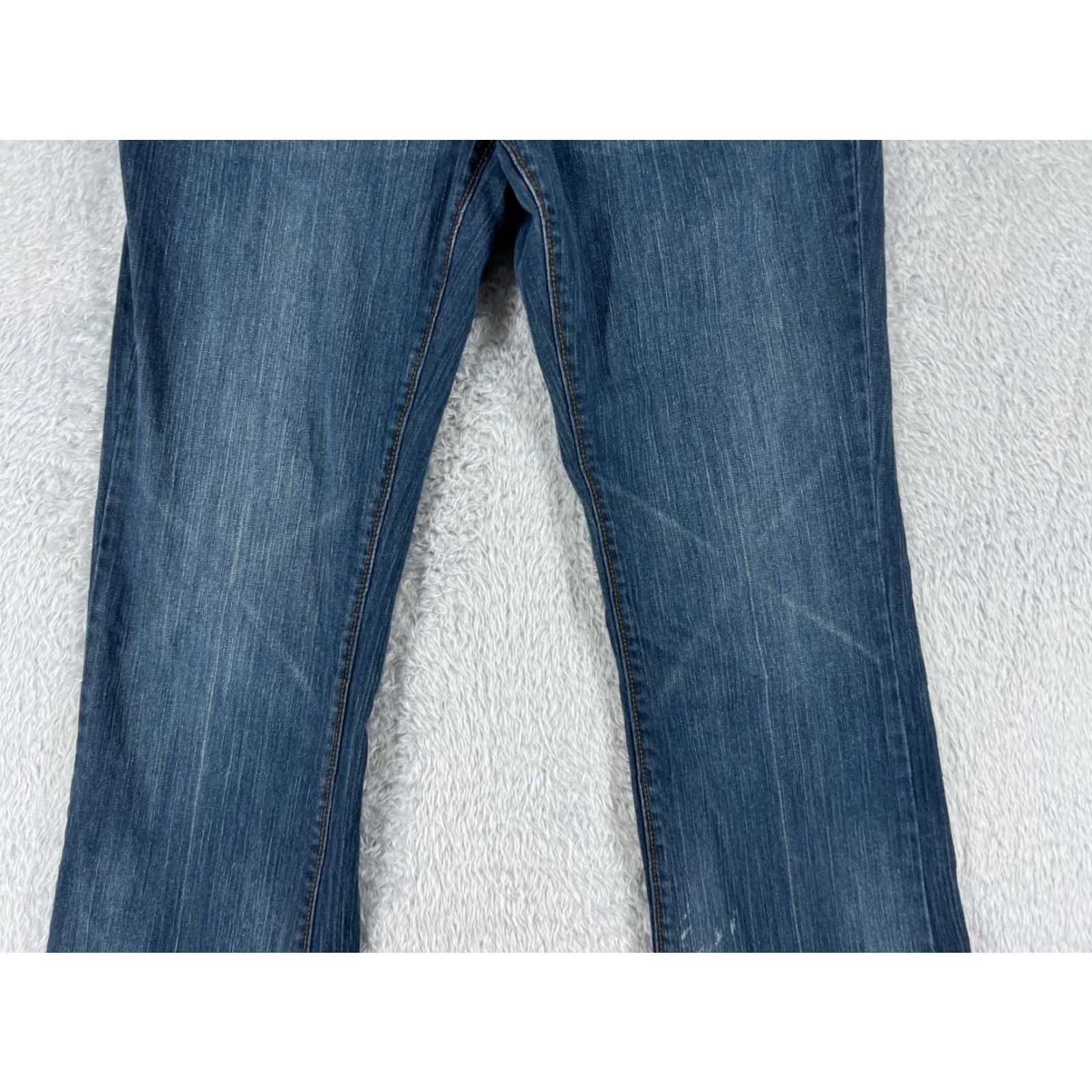 DKNY DKNY Women's Blue Denim Bootcut Jeans 12 Cotton Blend Mid Rise 31x31 Casual Pants Size 34" / US 12 / IT 48 - 3 Thumbnail
