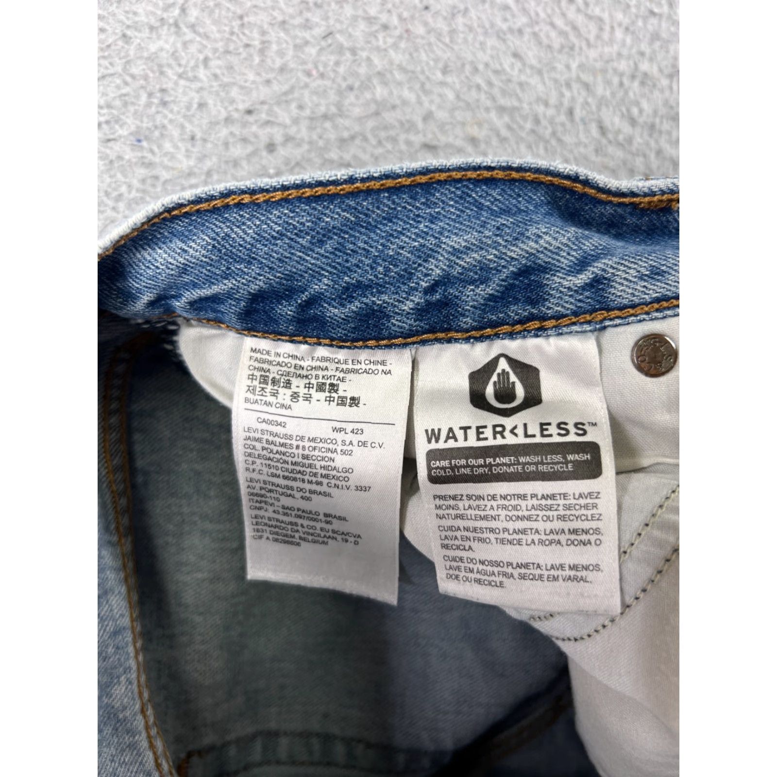 Levi's Levi's Premium Jeans Women's 27 Blue Denim Wedgie Straight 25x25 Jeans 5-Pocket Distressed Stretch Regular Blue 90s Theme Mens? Size 27" / US 4 / IT 40 - 7 Thumbnail