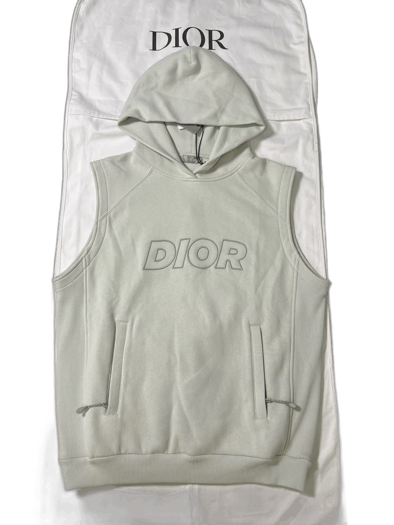 Dior Dior Mint Green Sleeveless Hoodie with Tags Size US M / EU 48-50 / 2 - 1 Thumbnail