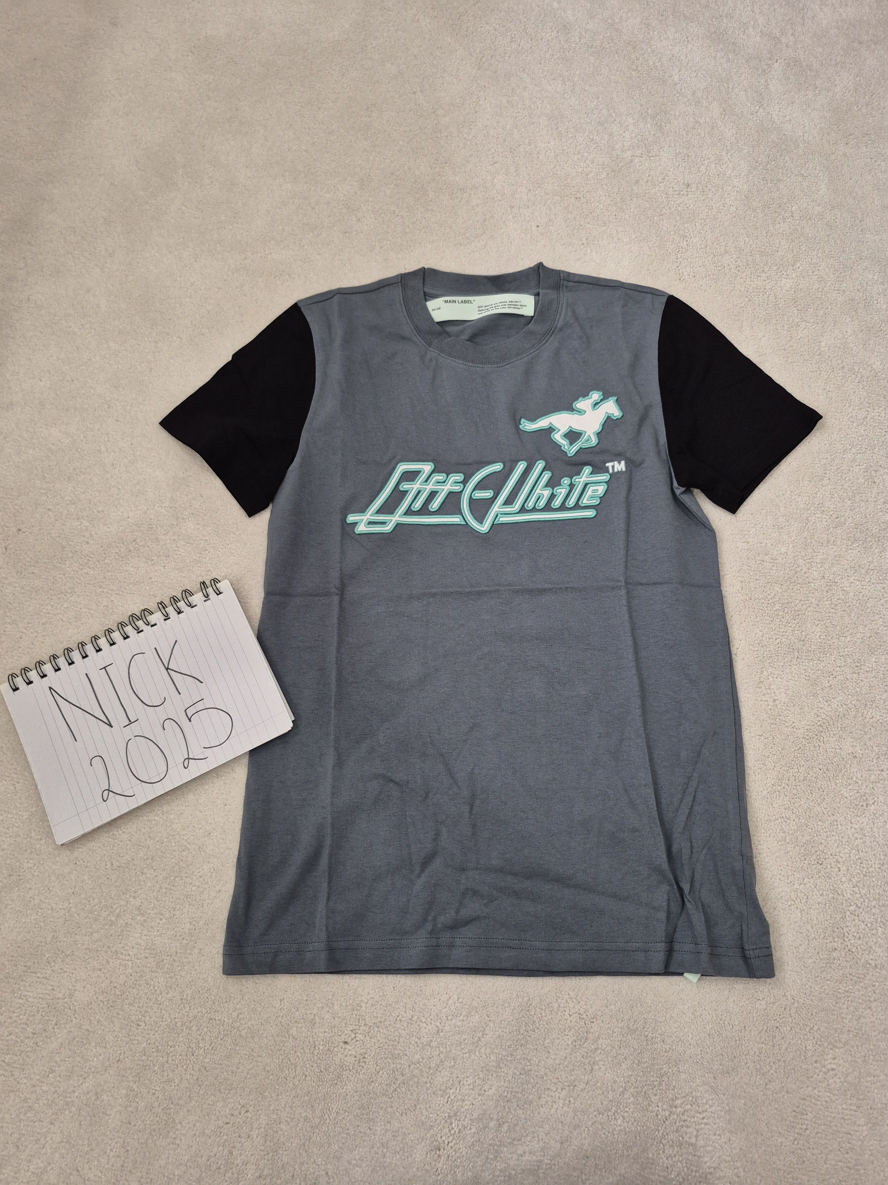 Off-White Off White Horse Racing Embroidery Tee XS Size XS / US 0-2 / IT 36-38 - 1 Thumbnail