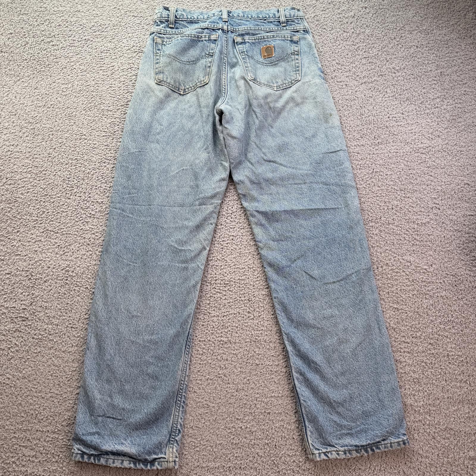 Carhartt Vintage Carhartt Flannel Lined Denim Jeans 30x31 Relaxed Fit Size US 30 / EU 46 - 2 Thumbnail