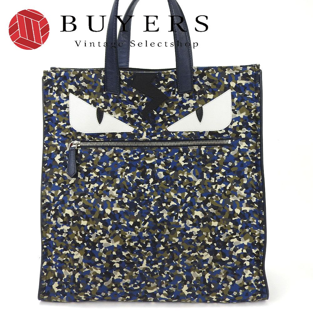Fendi Fendi Fendi Bag Bugs Nylon Leather Tote Bag Textile Tote Bag 7VA367 DUTY FREE for USA Size ONE SIZE - 1 Thumbnail