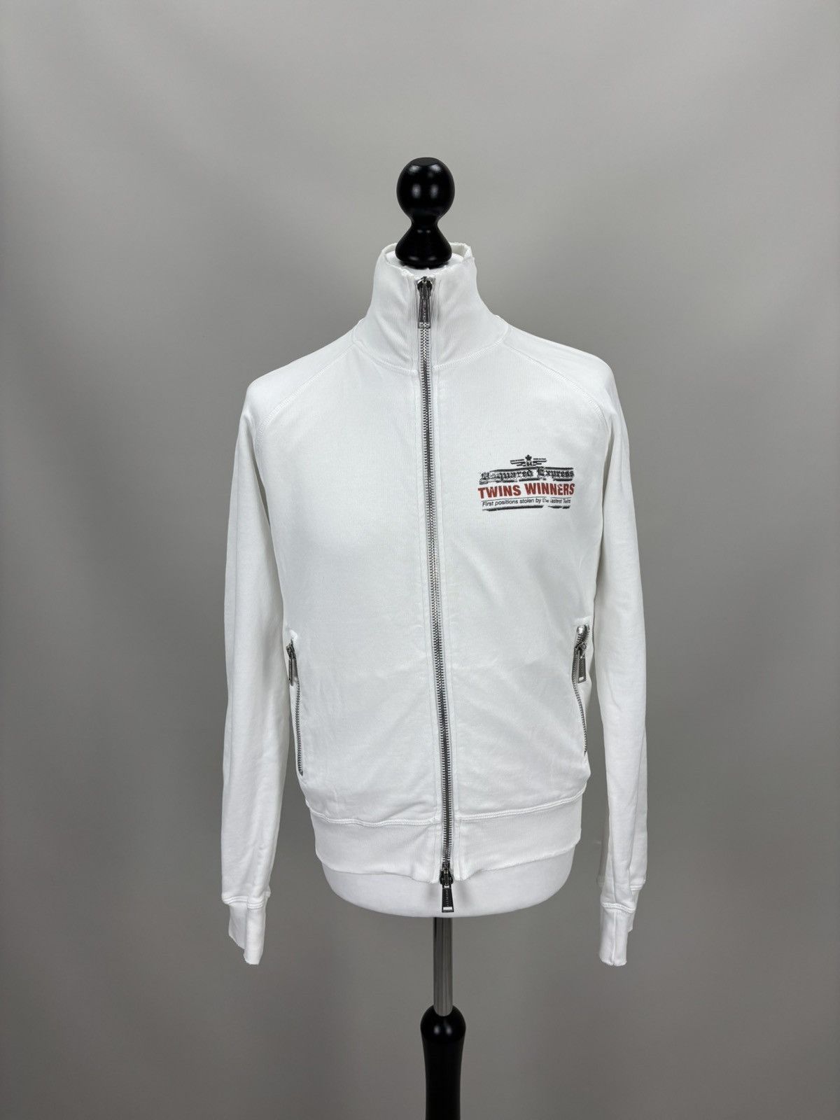 Dsquared2 Mens sweatshirt full zip Dsquared2 Size M Color White Size US M / EU 48-50 / 2 - 1 Thumbnail