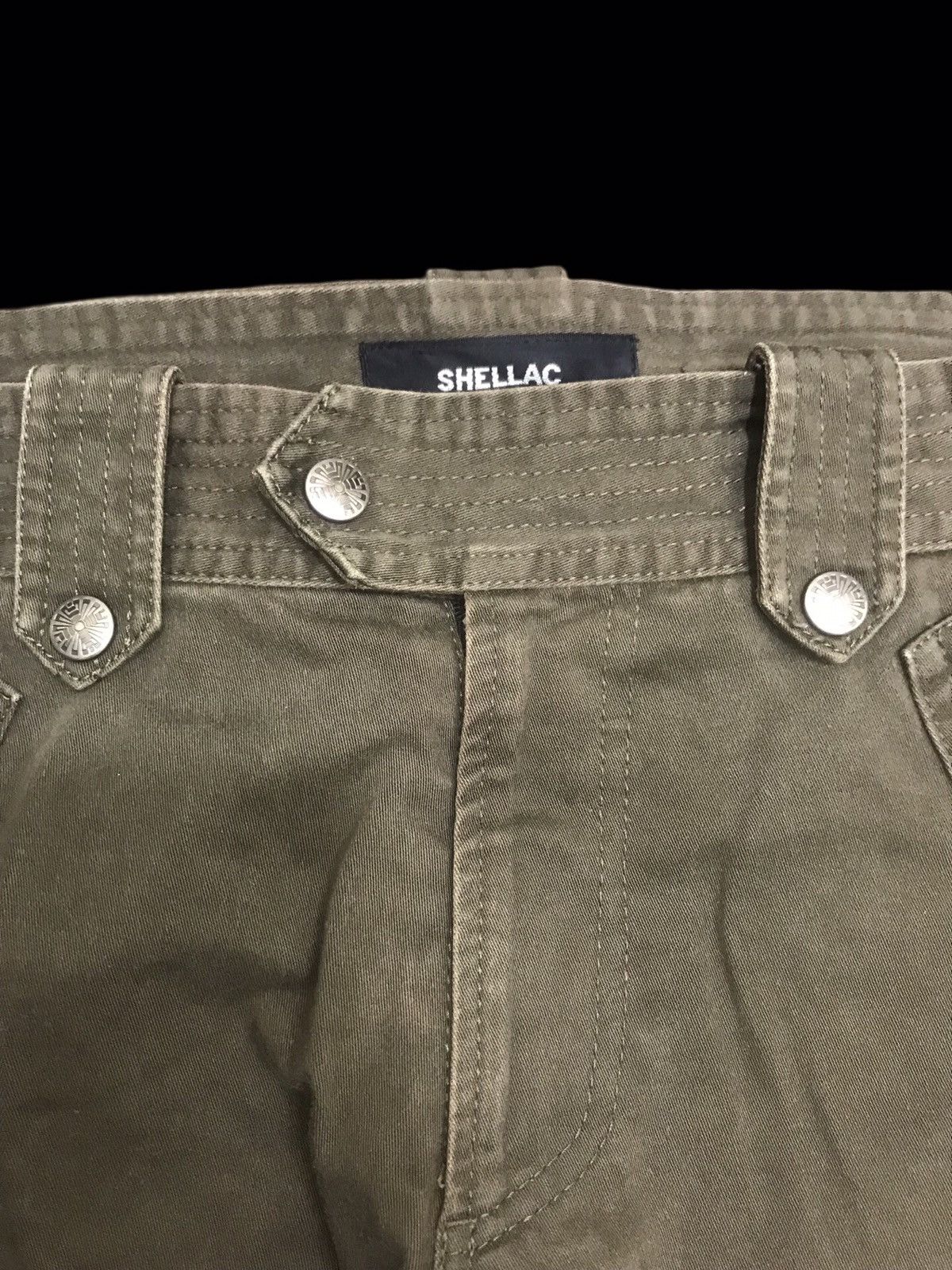 Japanese Brand 💥BAGGY💥ARCHIVAL SHELLAC MULTIPOCKETS ZIPPER PANT F426 Size US 34 / EU 50 - 3 Thumbnail
