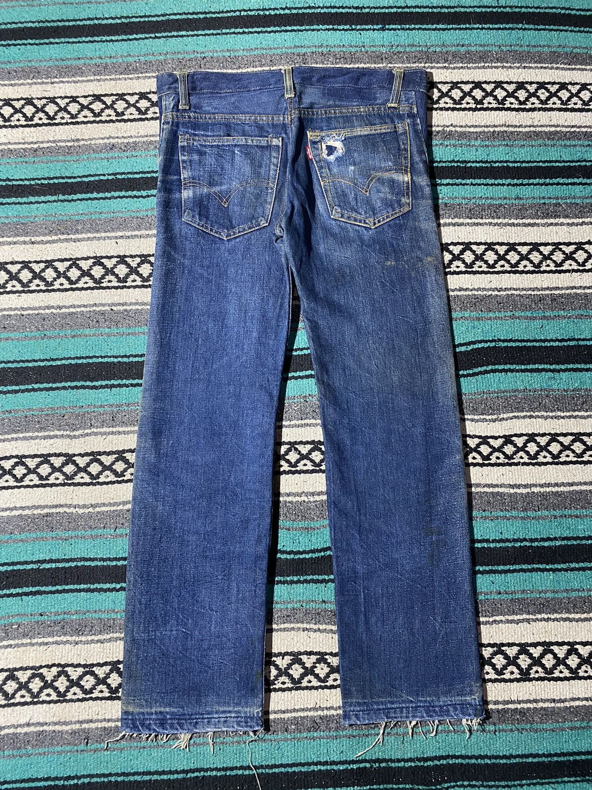 Levi's × Vintage 70s Rare Levi’s 805 Distressed Vintage Jeans Size US 33 - 5 Thumbnail