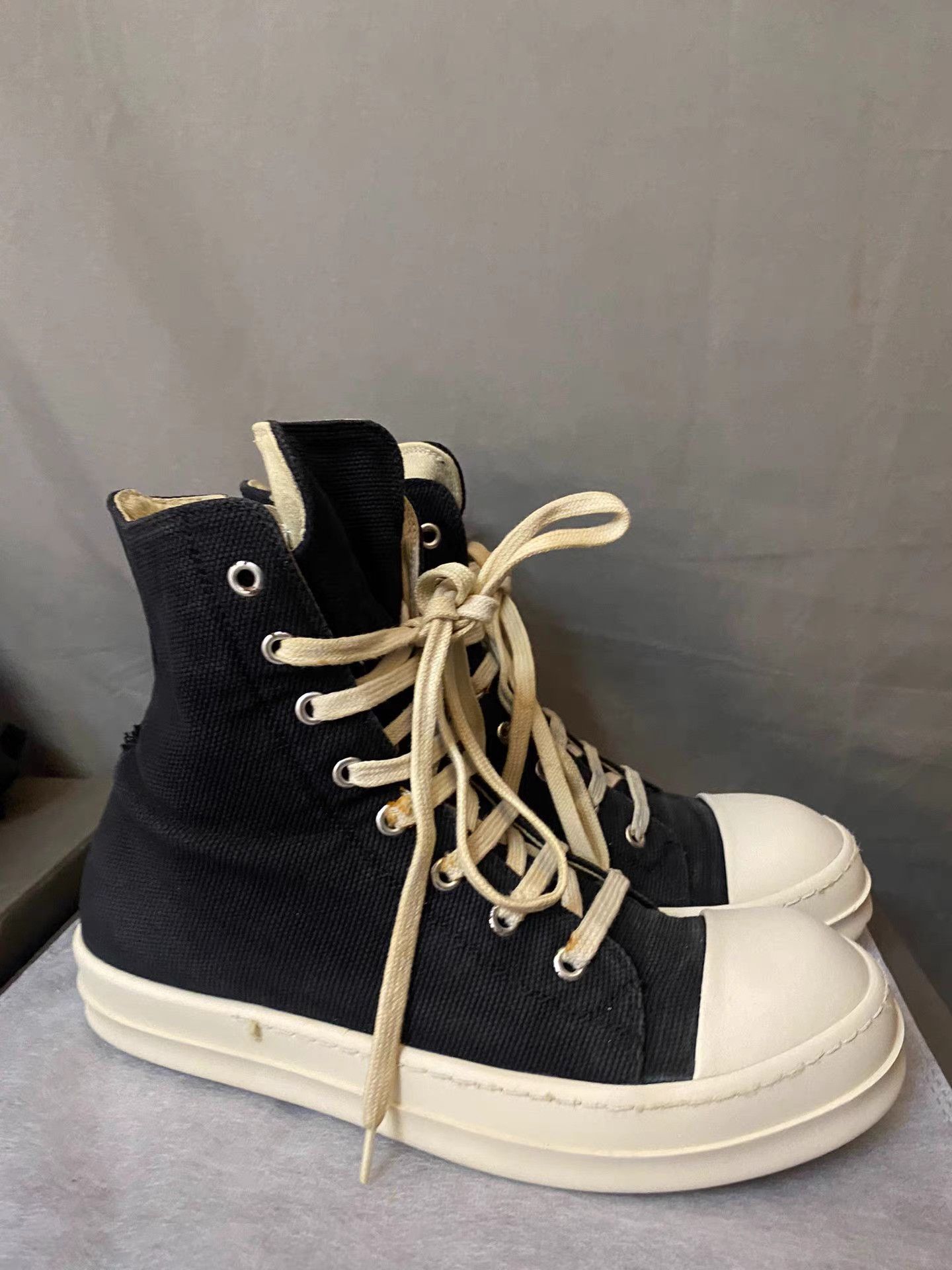 Rick Owens Rick Owens DRKSHDW Canvas Low Top Sneakers Size US 9 / IT 39 - 3 Thumbnail