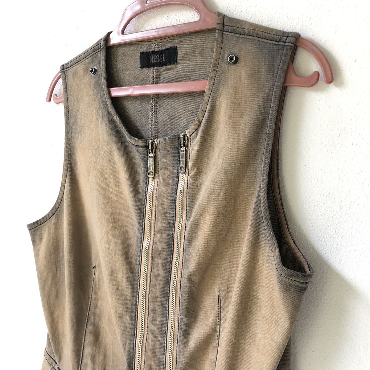 Diesel DIESEL Black Label Distressed Denim Dress Size M / US 6-8 / IT 42-44 - 6 Thumbnail