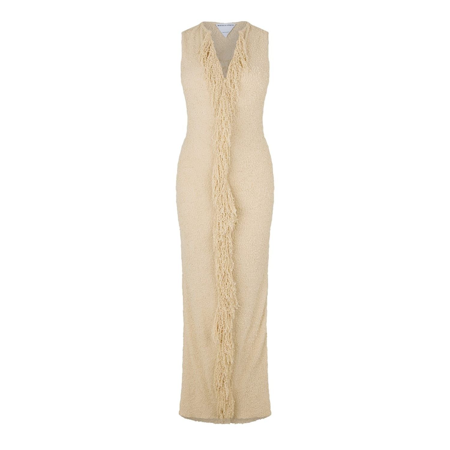 Bottega Veneta Bottega Veneta V-Neck Maxi Slip Dress in Neutral Size XS / US 0-2 / IT 36-38 - 1 Thumbnail