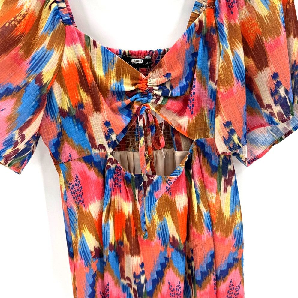 Other Slate & Willow ikat print babydoll flutter sleeve size M Size M / US 6-8 / IT 42-44 - 3 Thumbnail