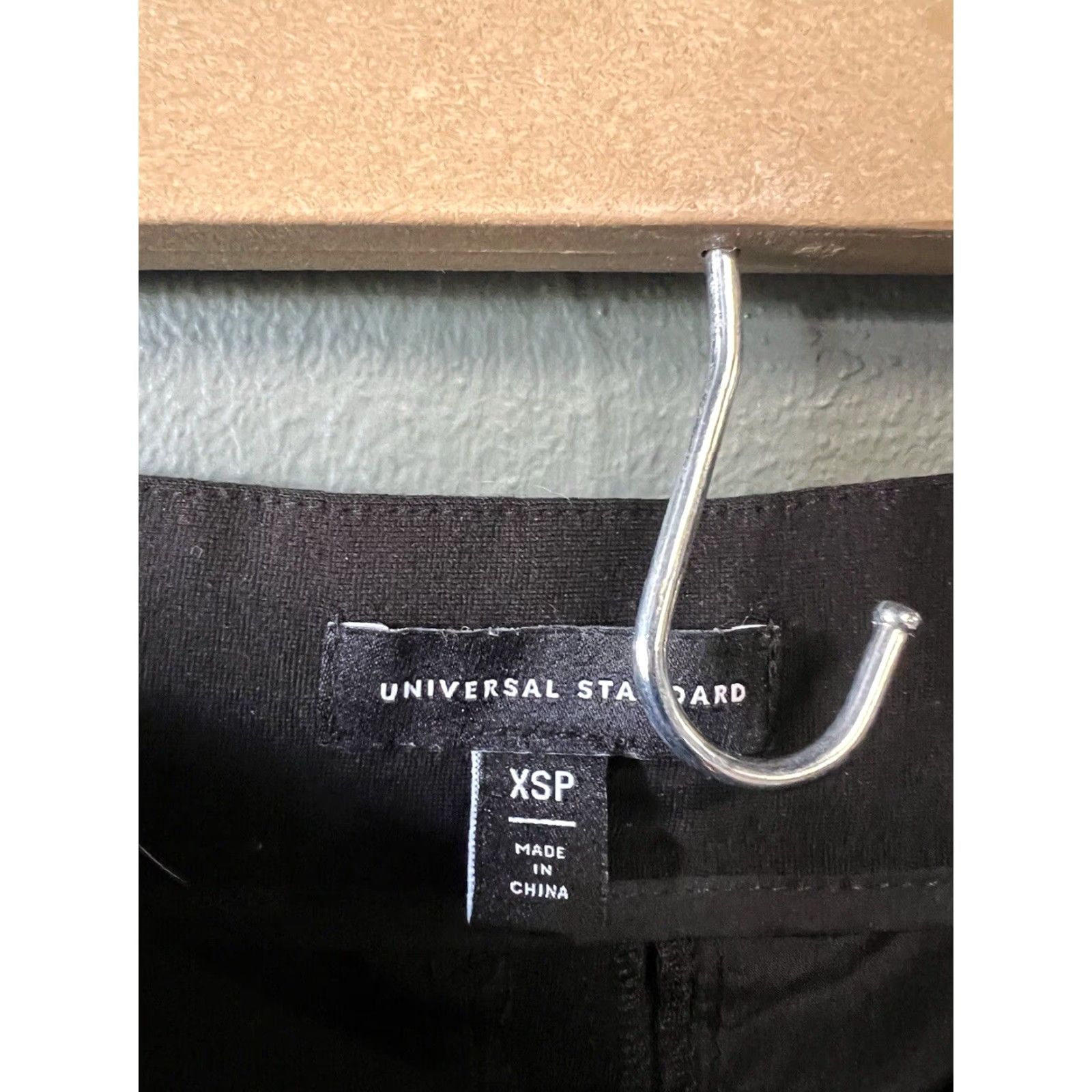 Vintage Universal Standard Womens Black Dress Pants Straight Leg PS Petite XS Size 28" / US 6 / IT 42 - 3 Thumbnail