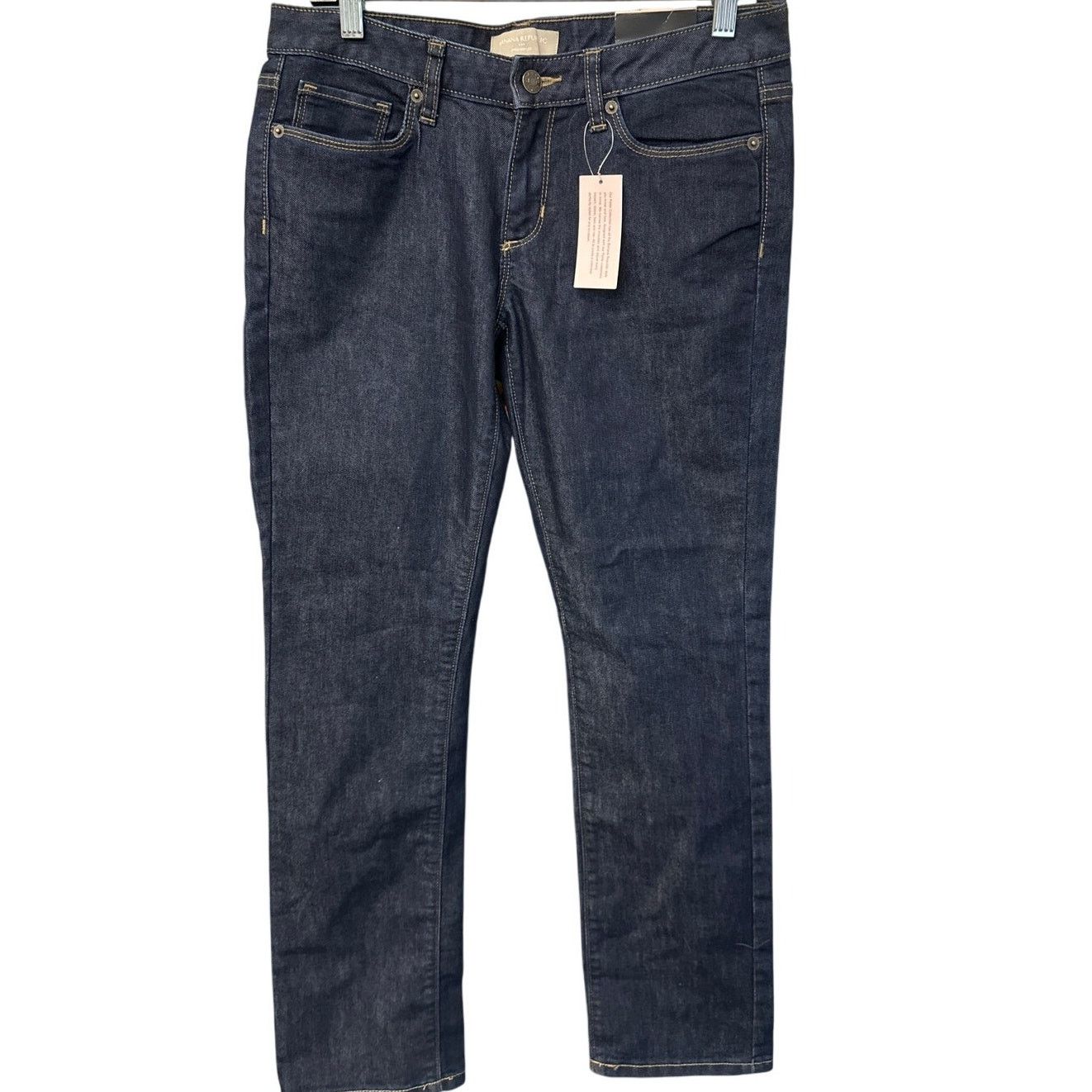Banana Republic Banana Republic Straight Leg Dark Wash Jeans 28/6 NWT Size 28" / US 6 / IT 42 - 1 Thumbnail