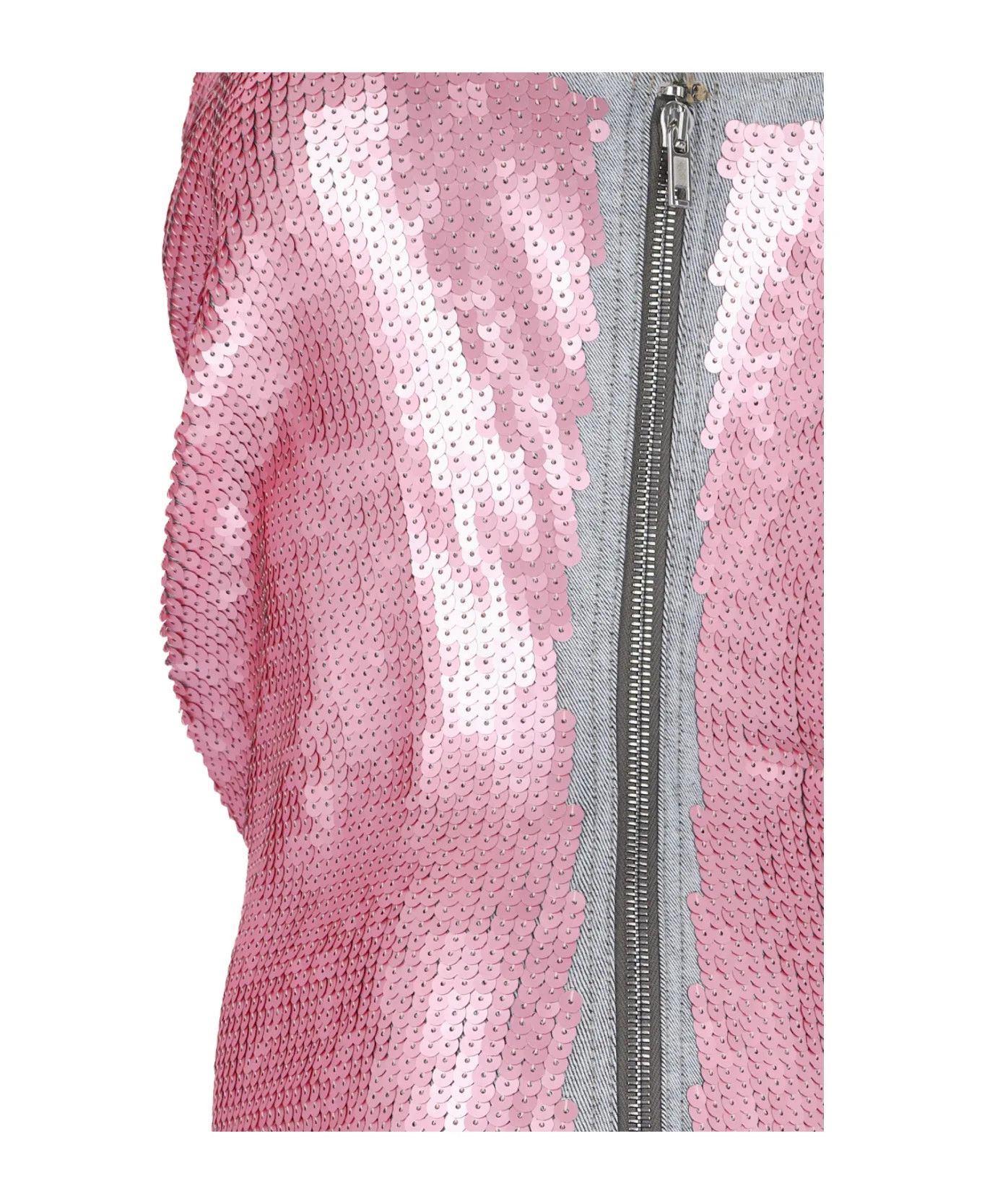 Rick Owens o1y0126 Denim Maxi Dress in Pink Size M / US 6-8 / IT 42-44 - 5 Thumbnail
