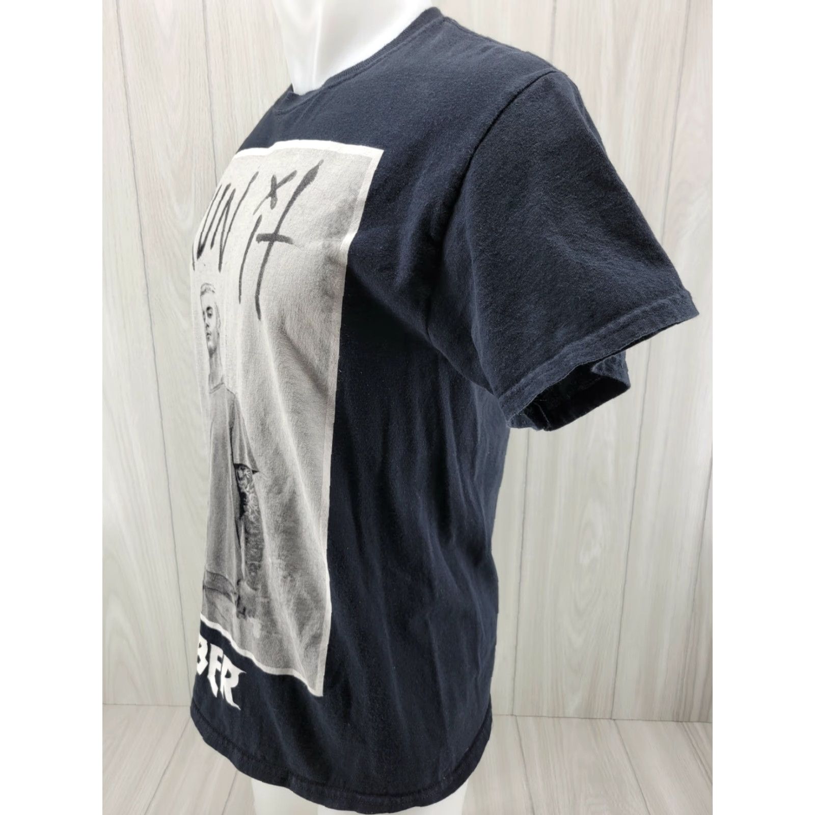 Vintage Justin Bieber Run It Image Black T Shirt Purpose Tour Merch Size Medium Men Graphic Tee Size US M / EU 48-50 / 2 - 3 Thumbnail