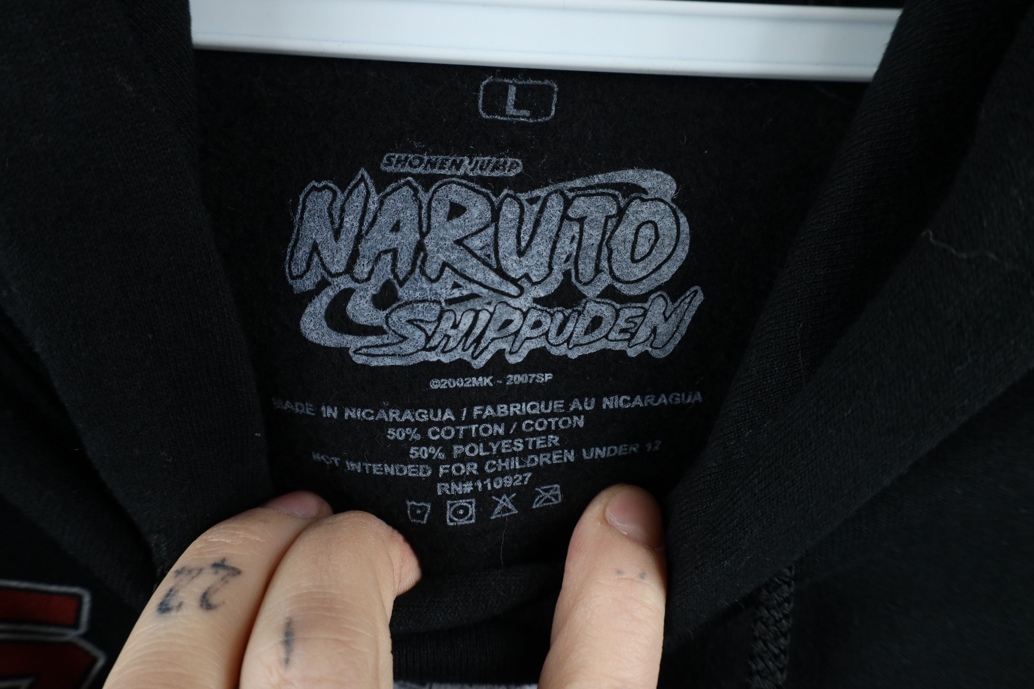 Vintage Vintage Y2K 2007 Naruto Shippuden Anime Hoodie Sweatshirt Size US L / EU 52-54 / 3 - 10 Thumbnail