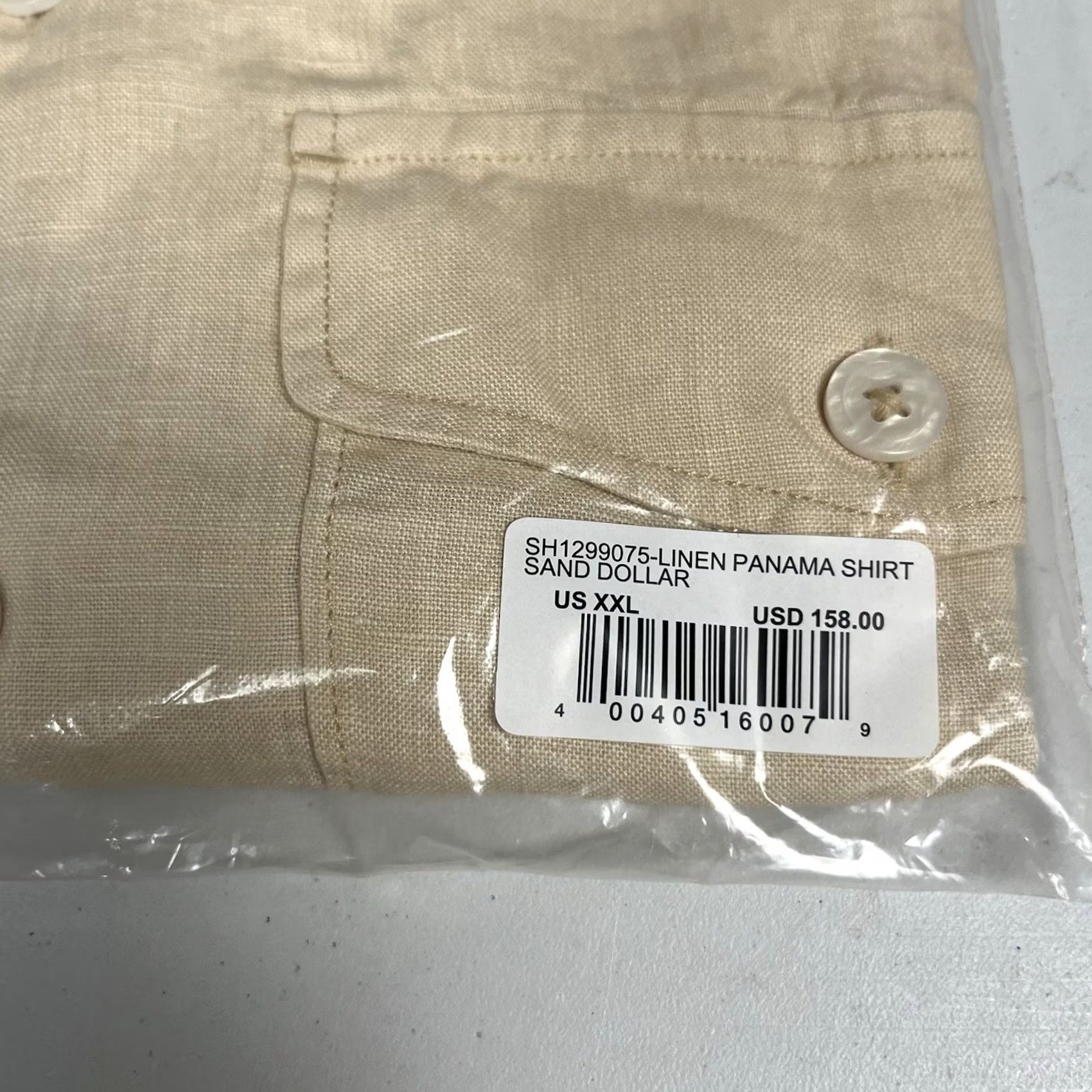 Todd Snyder Todd Snyder Shirt Mens 2XL Beige Linen Panama Sand Dollar Baird McNutt Camp Collar Button Size US XXL / EU 58 / 5 - 3 Thumbnail