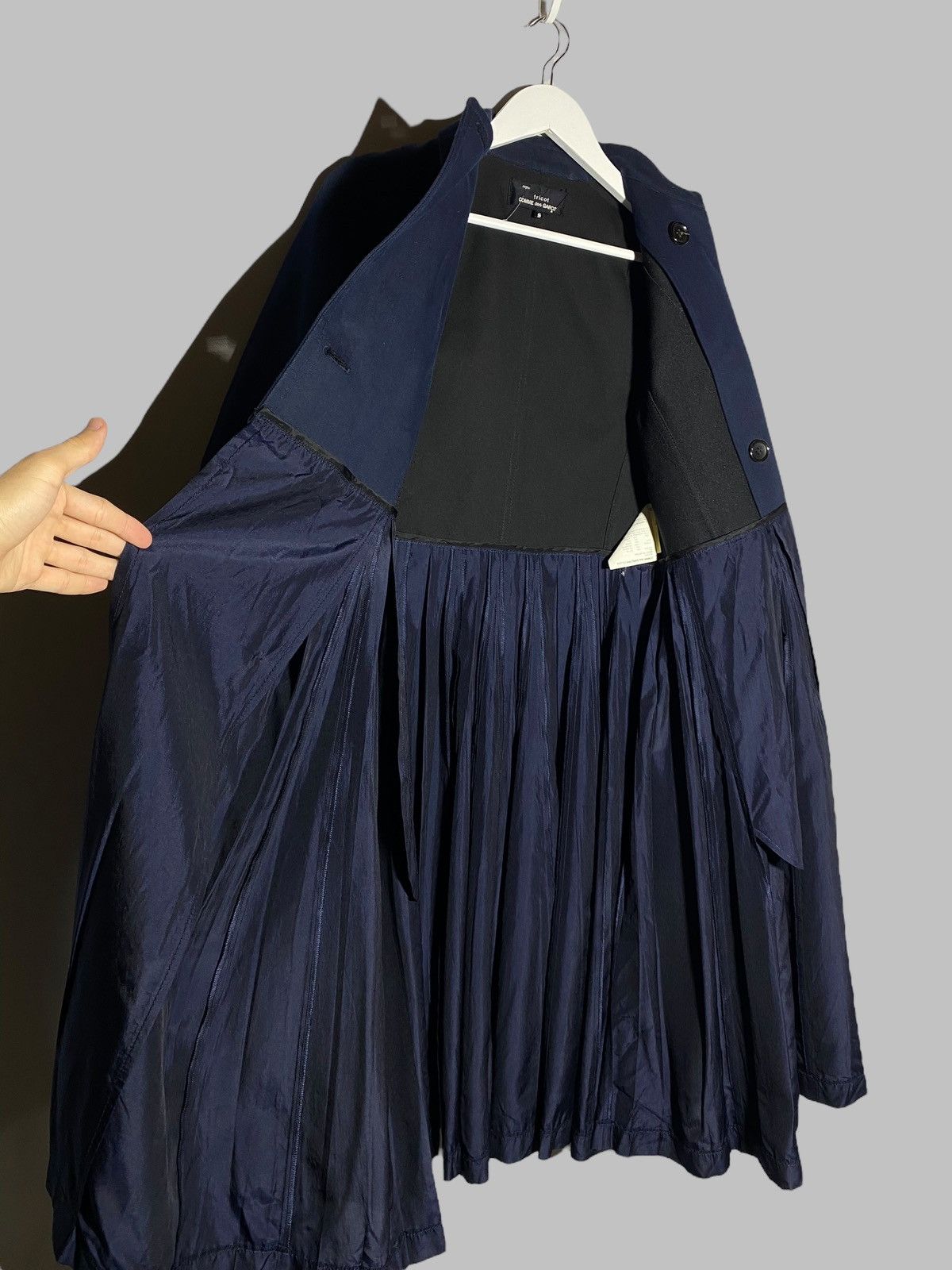 Comme des Garcons 🔥 COMME DES GARÇONS TRICOT HYBRID TRENCH DRESS JAPAN VIBES Size S / US 4 / IT 40 - 19 Thumbnail