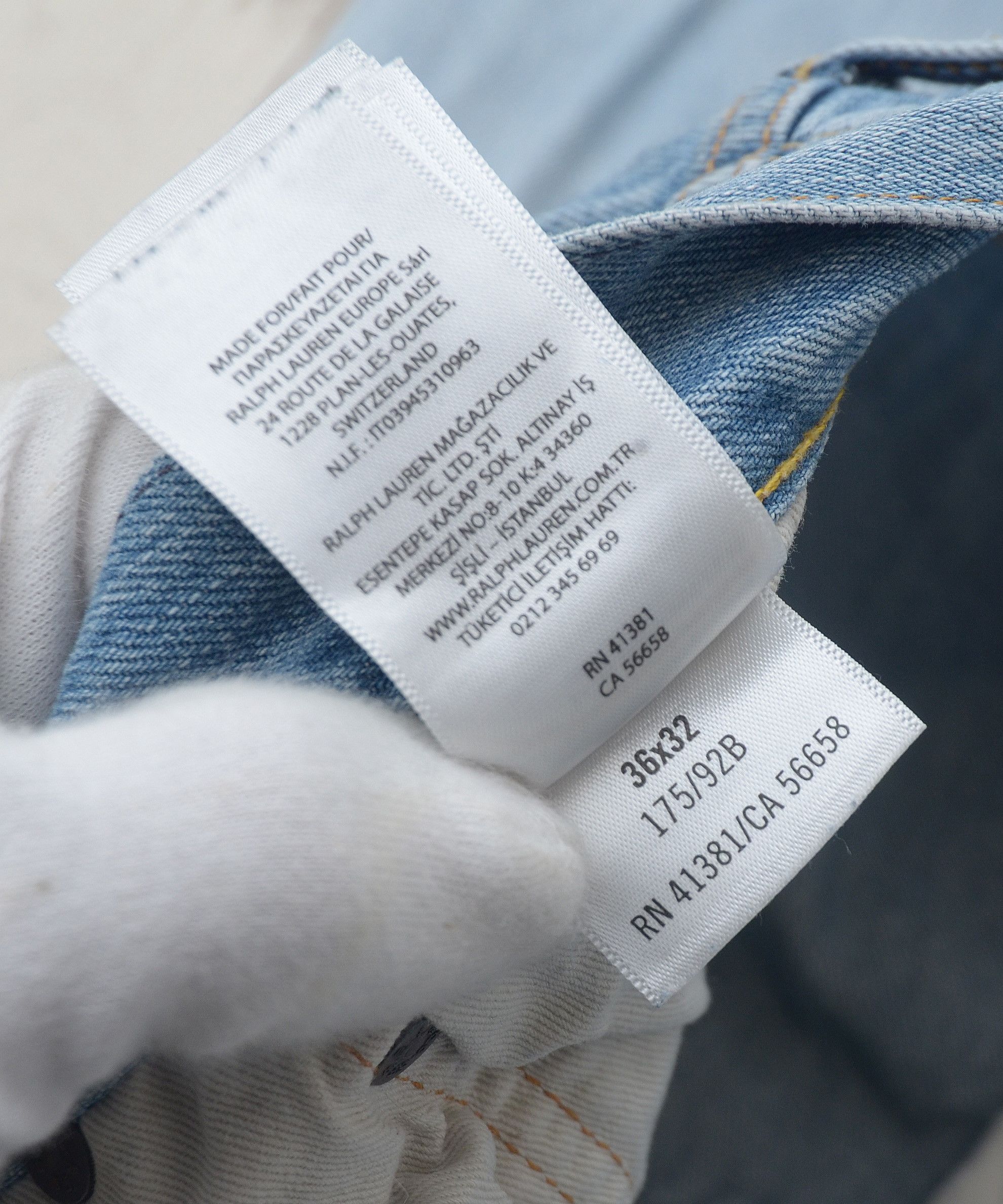 Polo Ralph Lauren × Ralph Lauren Polo Ralph Lauren Slim Distressed Wash Denim Jeans W36 L32 Size US 36 / EU 52 - 14 Thumbnail